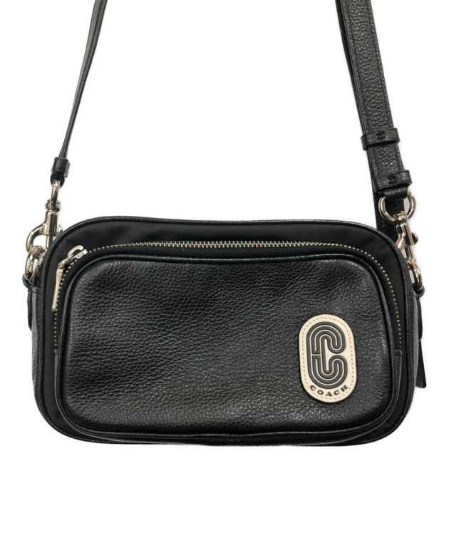 【新品未使用】COACH ブラックレザーショルダーバッグ COACH（コーチ） バッグ ショルダーバッグ 黒 2024新作 ベラ スモール