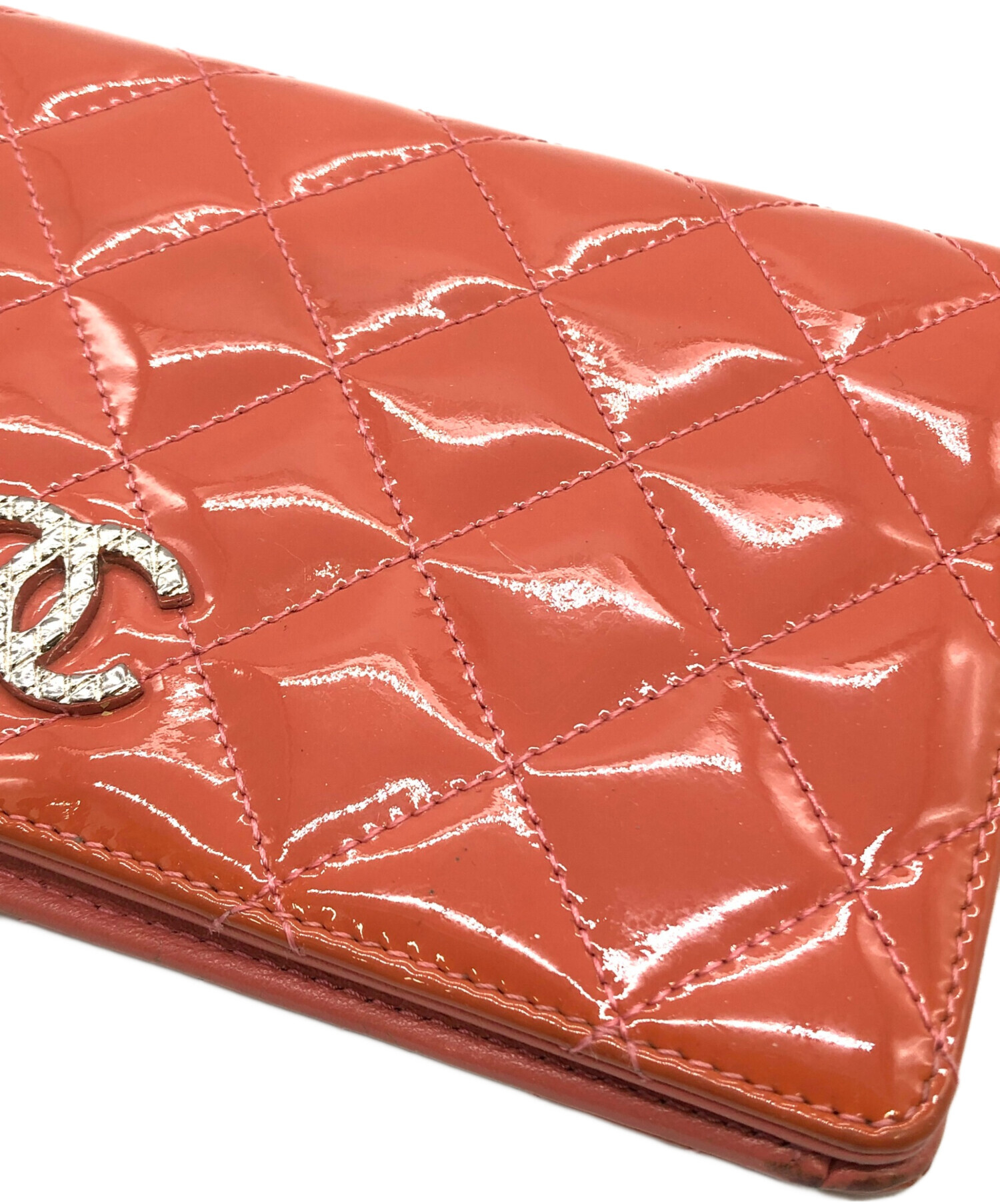 中古・古着通販】CHANEL (シャネル) 長財布 ピンク｜ブランド・古着