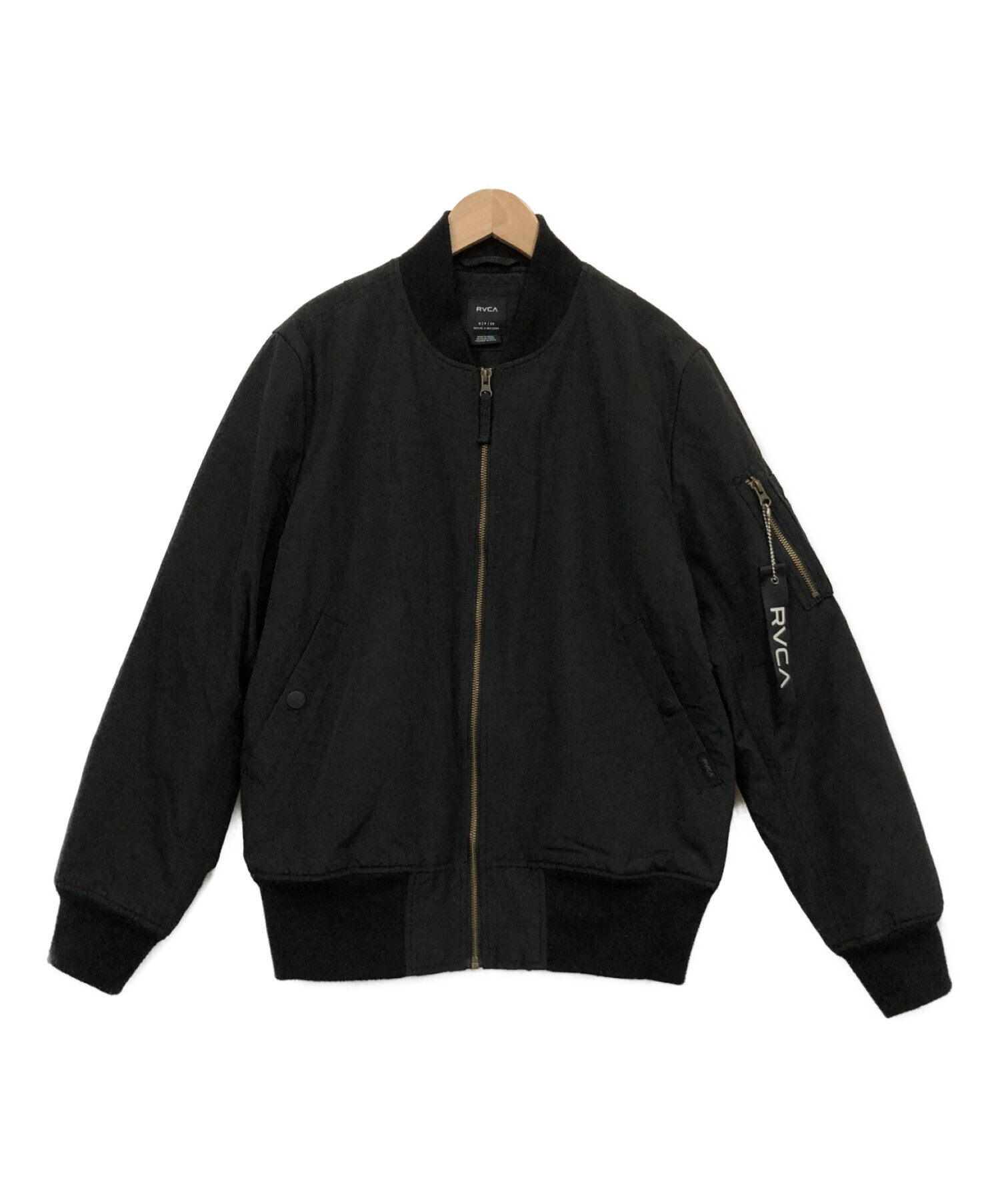 中古・古着通販】RVCA (ルーカ) フライトジャケット ブラック サイズ:S  