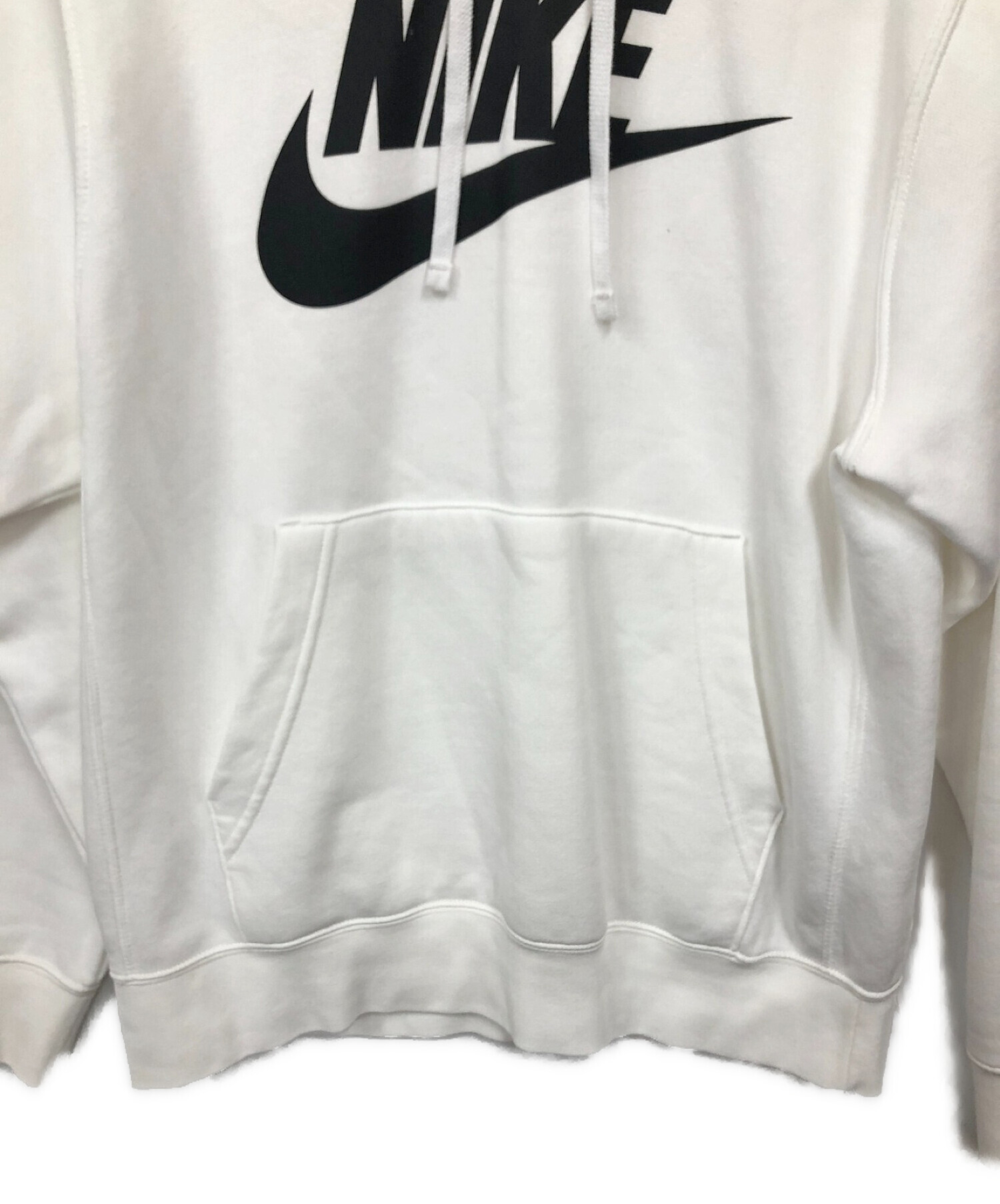 中古・古着通販】NIKE (ナイキ) プルオーバーパーカー ホワイト サイズ 