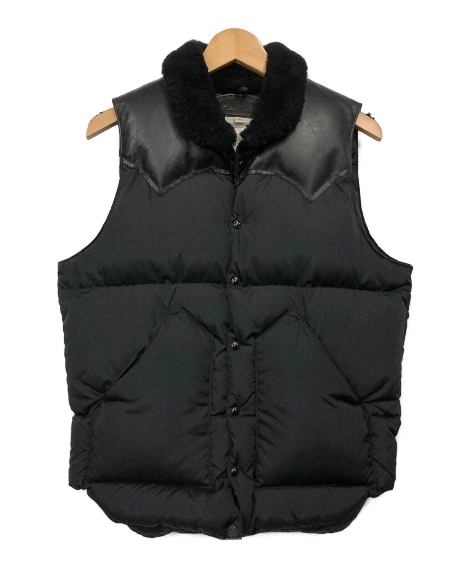 ロッキーマウンテン ダウンベスト 36 ブラック レザー ロッキーマウンテン ダウンベスト 36 Rocky Mountain レザー