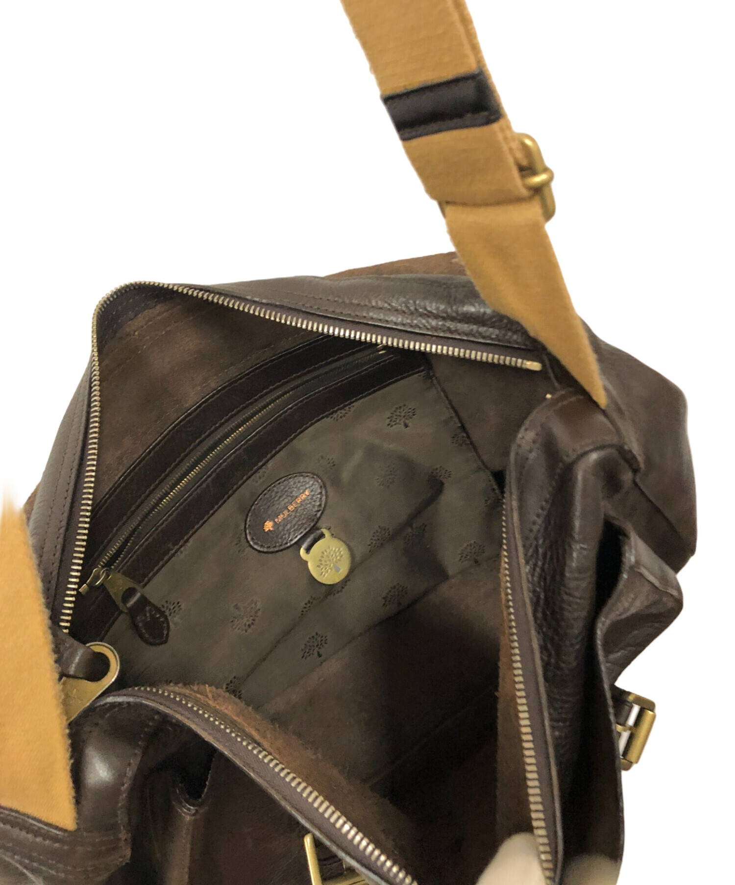 MULBERRY company マルベリー 本革 レザー ショルダーバッグ Mullberry