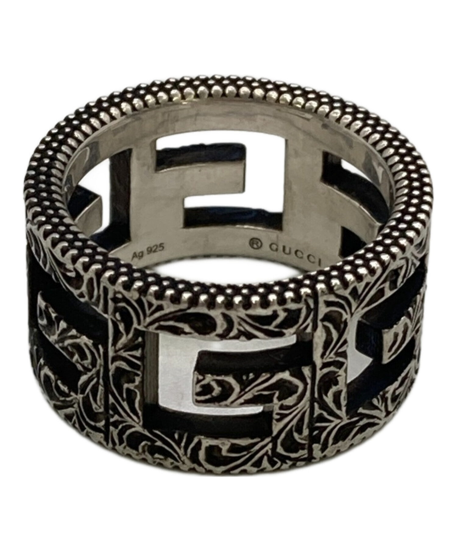 中古・古着通販】GUCCI (グッチ) シルバーリング サイズ:11｜ブランド 