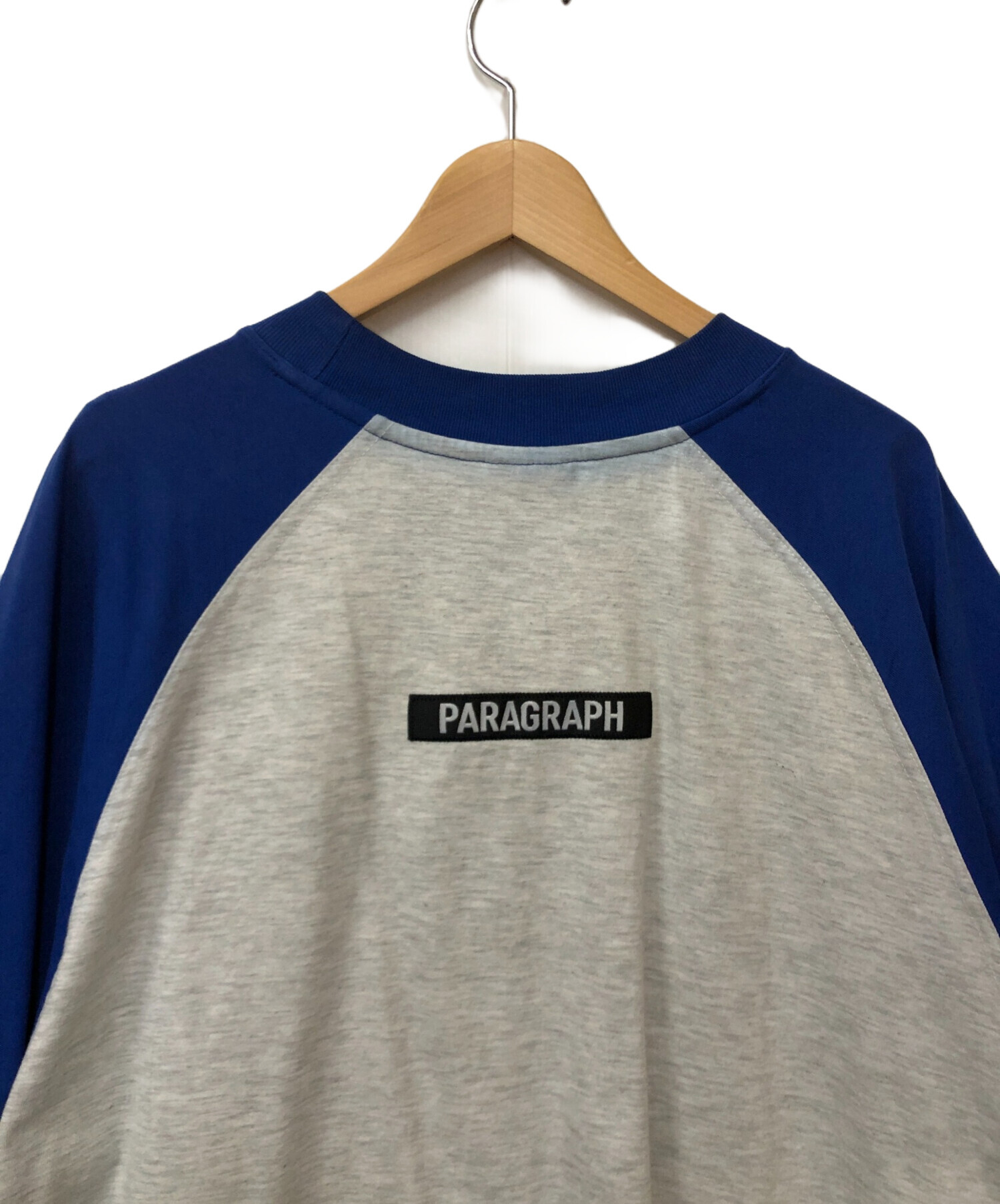 中古・古着通販】paragraph (パラグラフ) ラグランTシャツ ブルー 