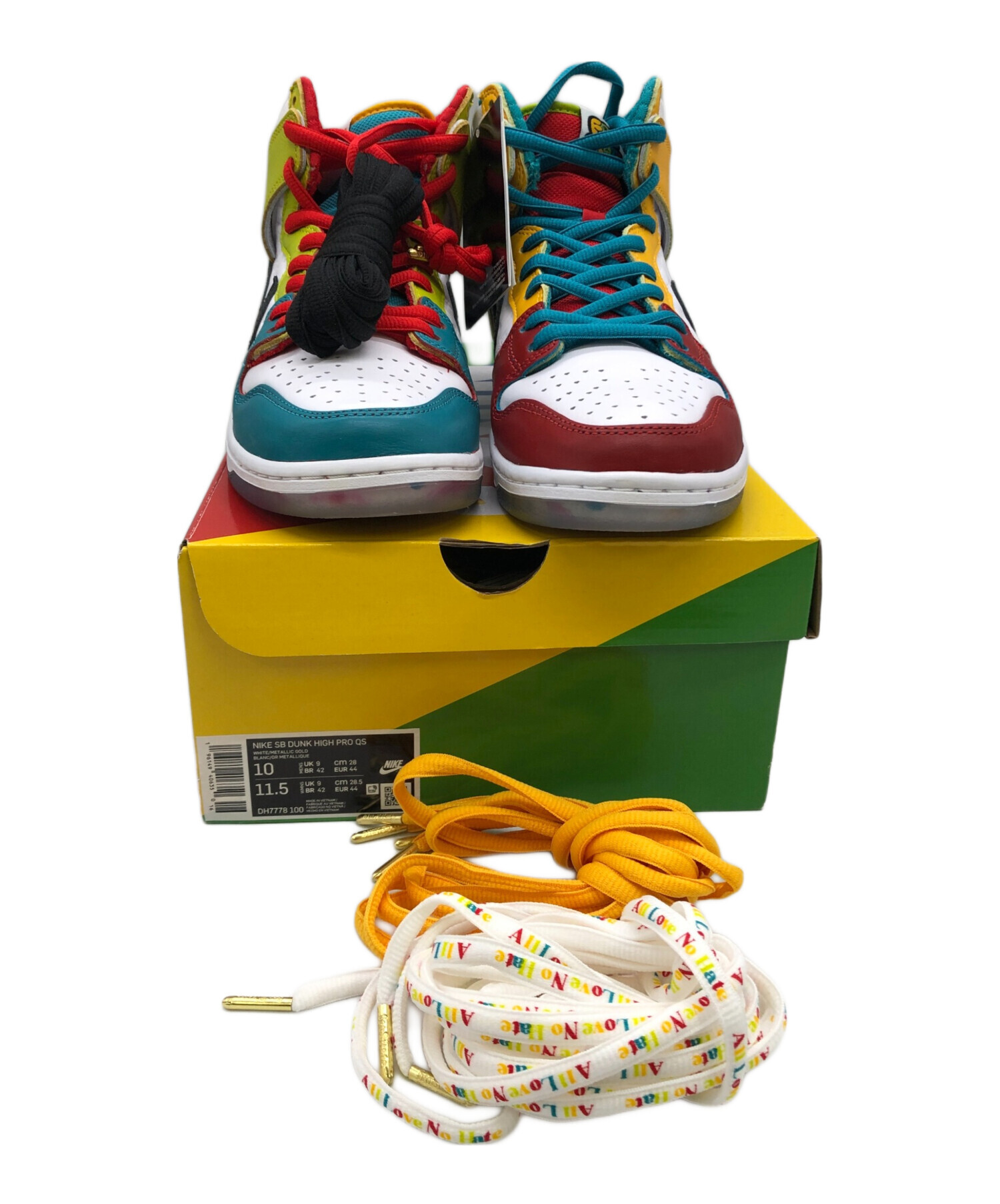 中古・古着通販】NIKE (ナイキ) ハイカットスニーカー マルチカラー