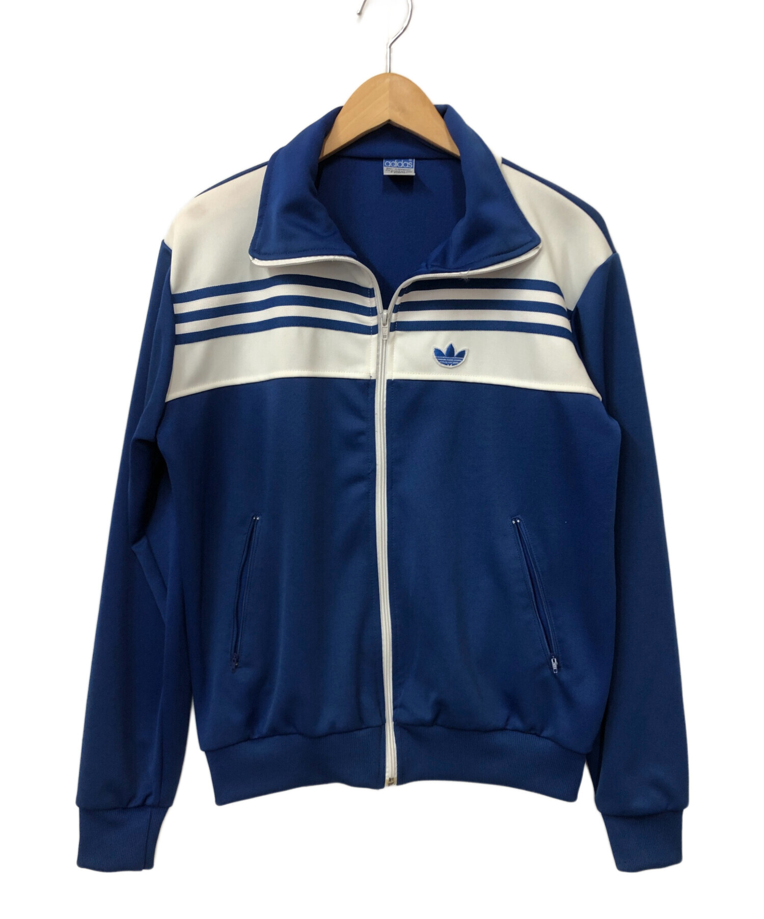 adidas トラックジャケット ブルー ホワイト アディダス アディカラー