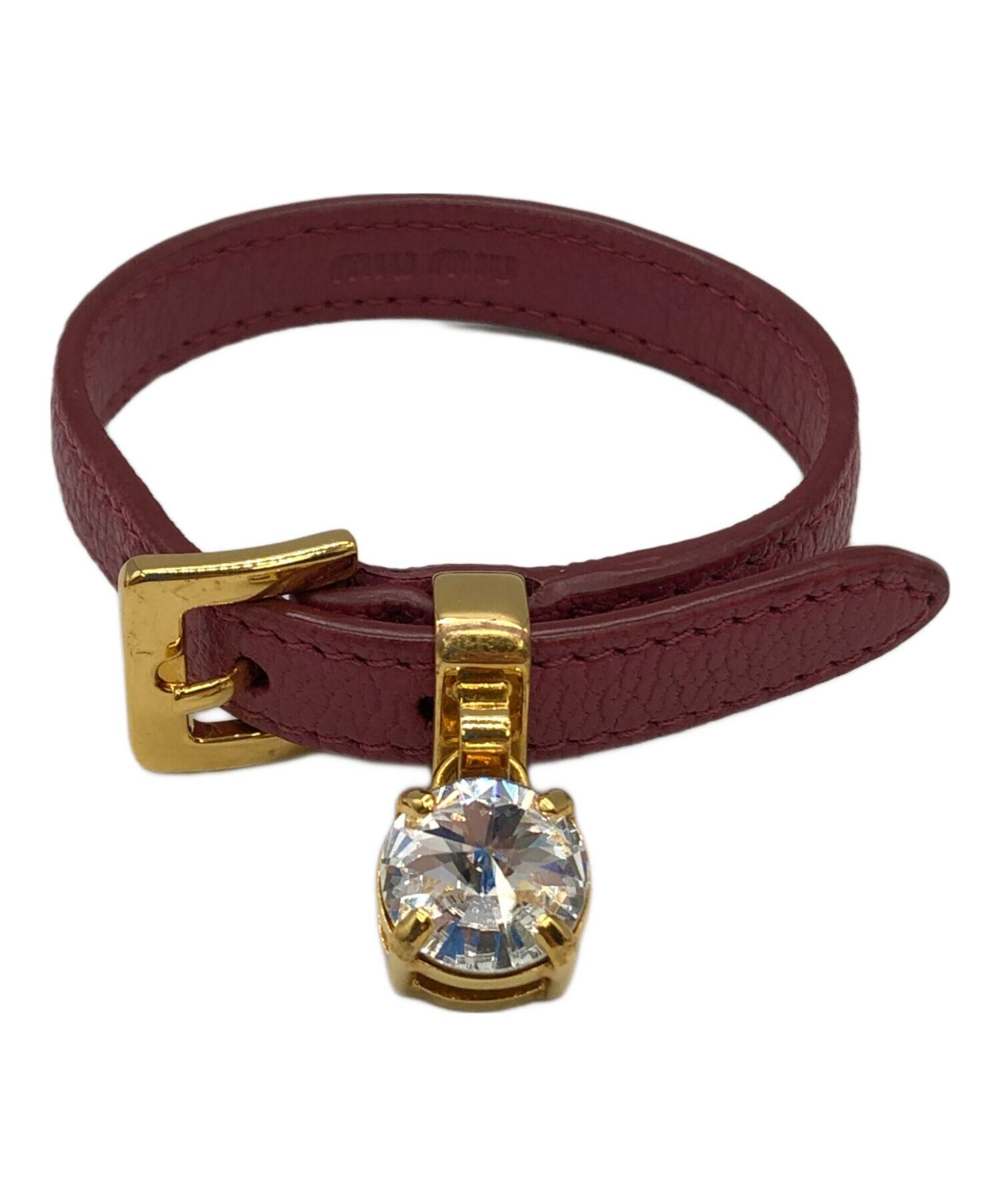 【新品未使用】MIU MIU レザー ブレスレット 2点セット 中古・古着通販】MIU MIU (ミュウミュウ) ブレスレット｜ブランド