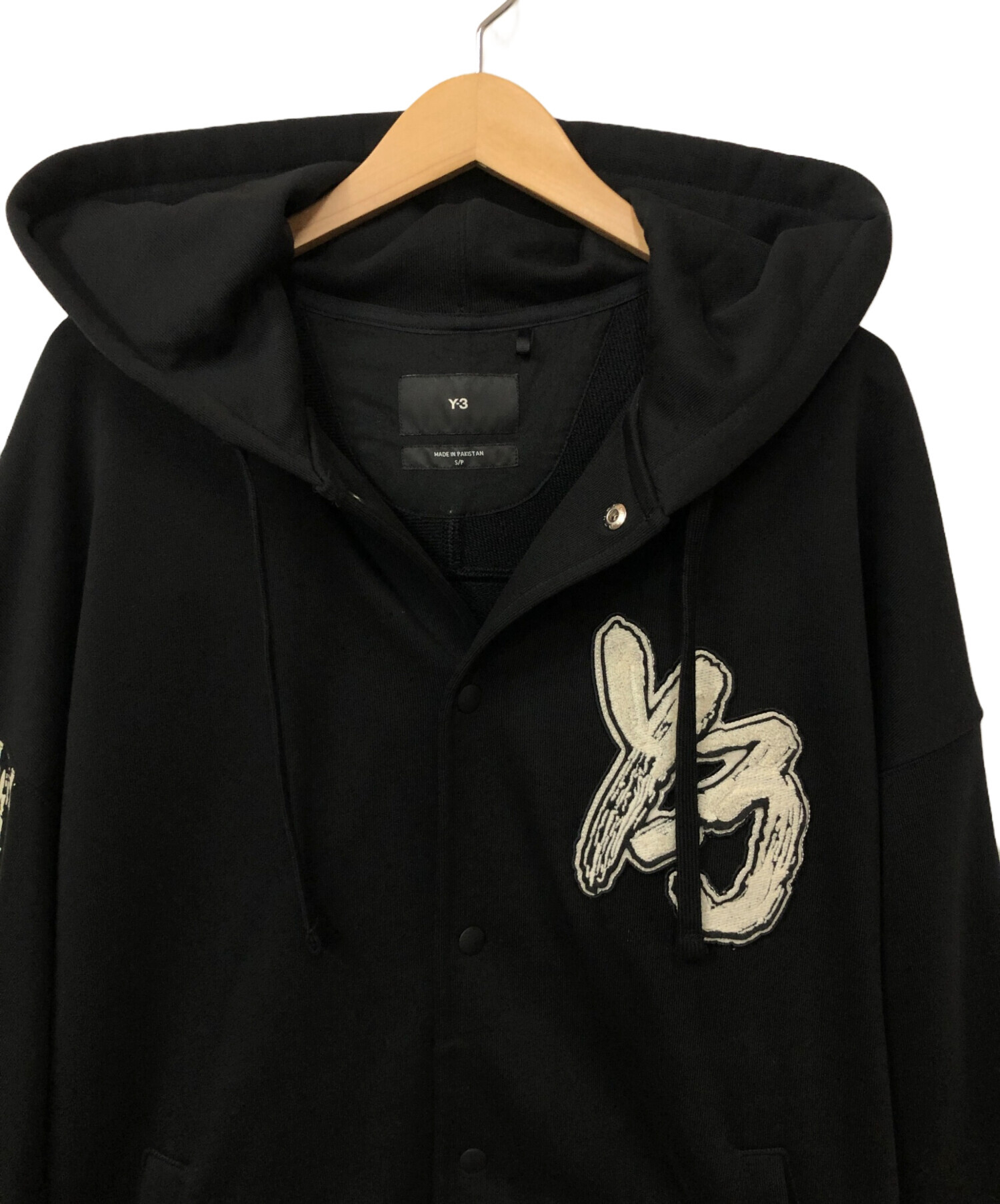 中古・古着通販】Y-3 (ワイスリー) フード付き ブラック サイズ:S 