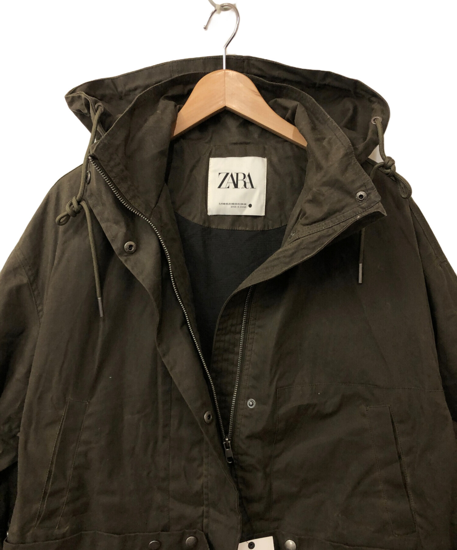 中古・古着通販】ZARA (ザラ) オイルドジャケット ブラウン サイズ:XS 