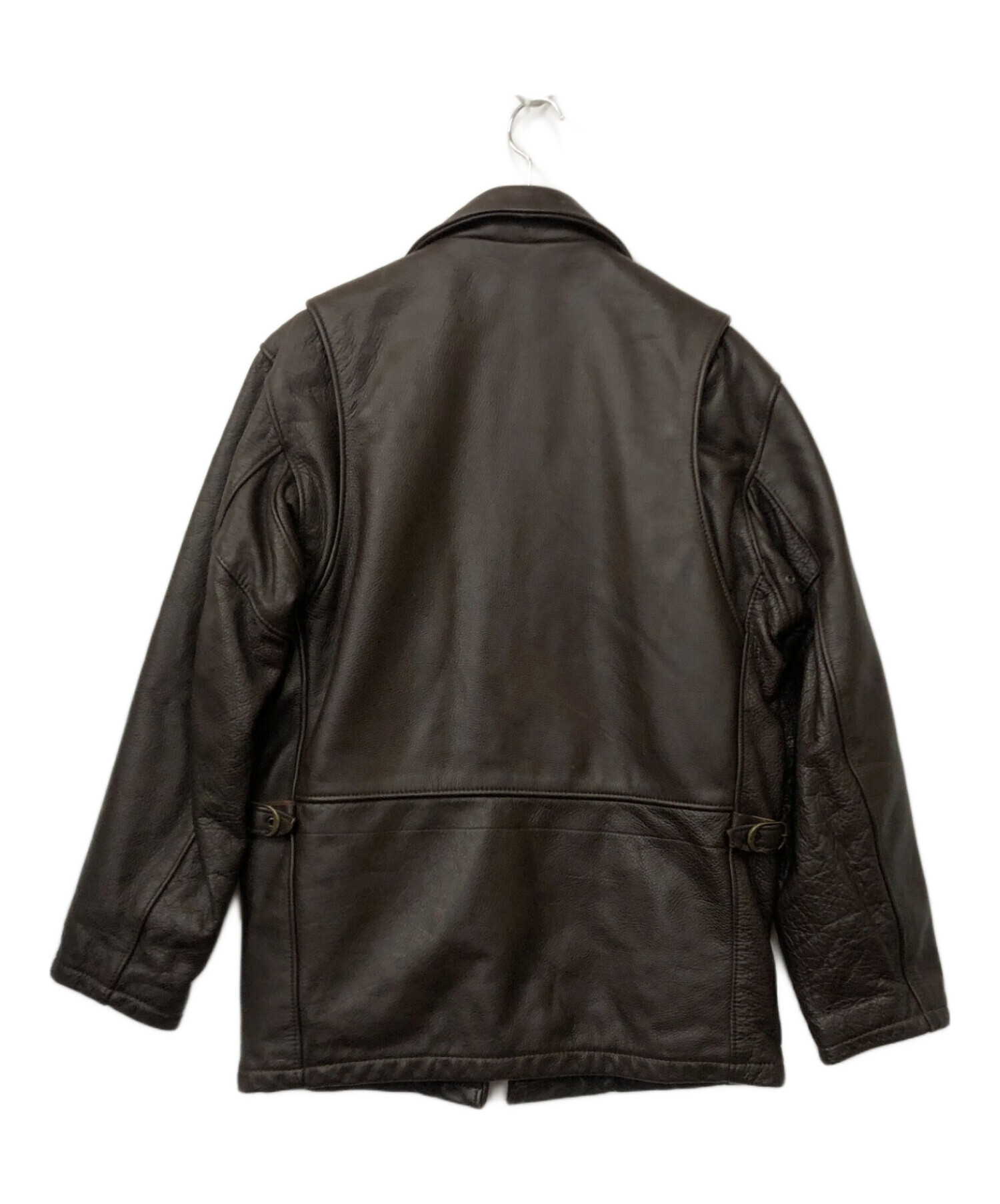 Schott スエードブラウンジャケット 38 Lサイズ 茶色 中古・古着通販 