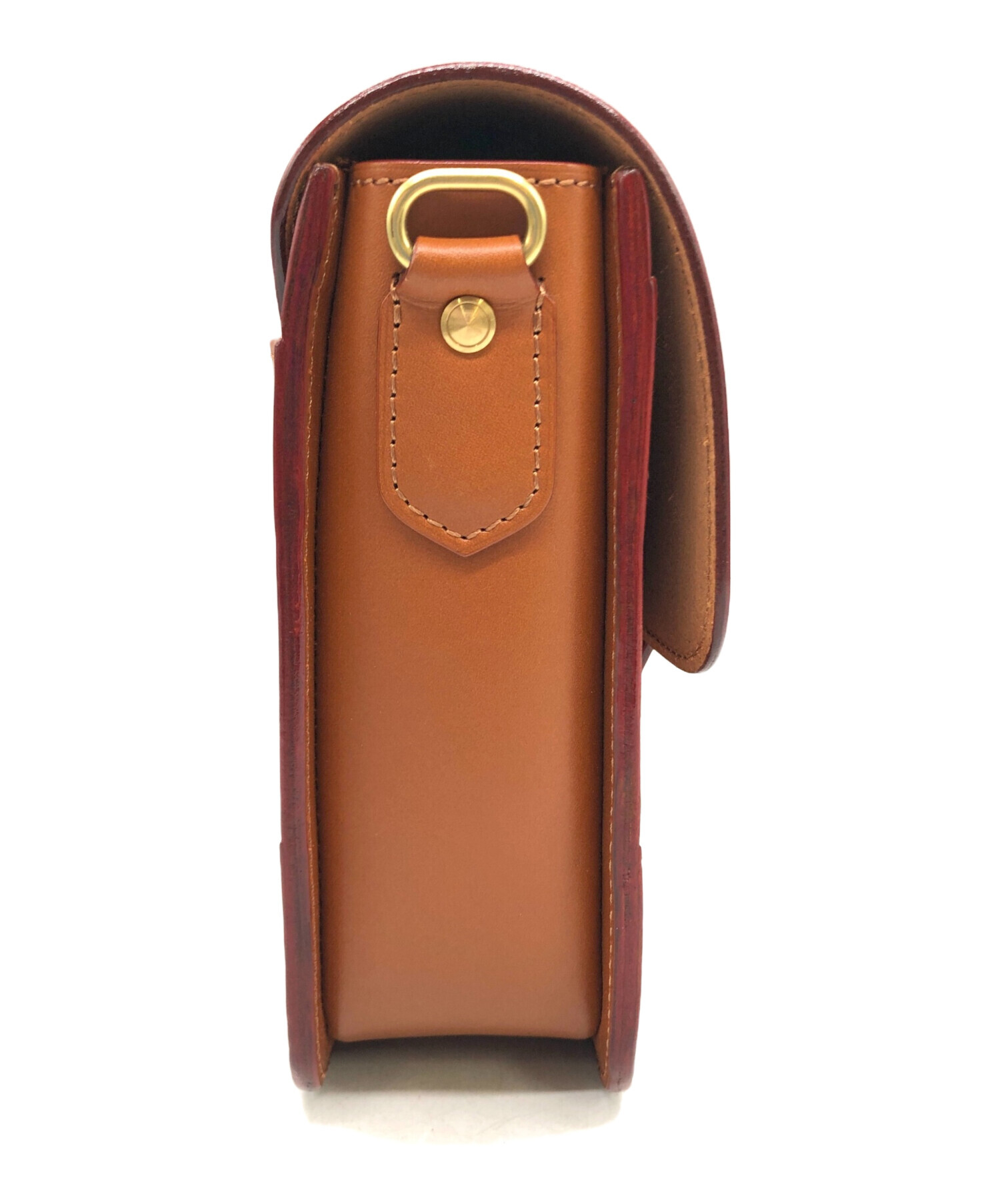 ITAGAKI 本革 ショルダーバッグ ブラウン 中古・古着通販】ITAGAKI (イタガキ) ショルダーバッグ ブラウン