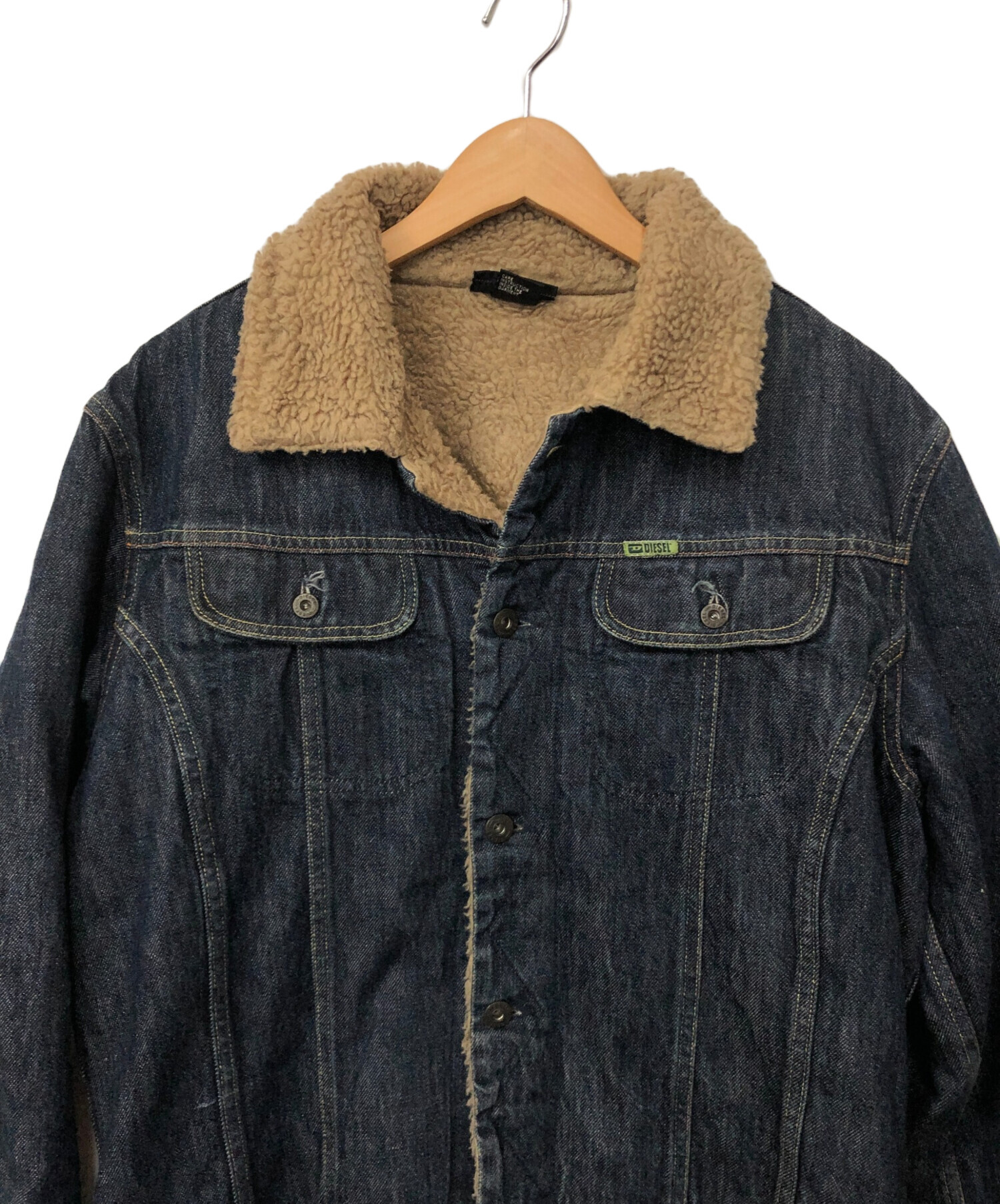 中古・古着通販】DIESEL (ディーゼル) 裏ボアデニムジャケット