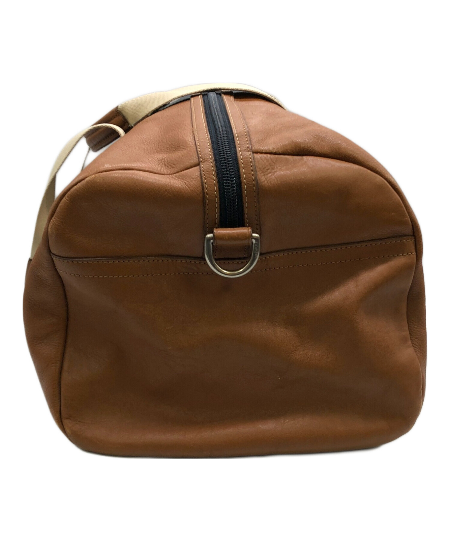 中古・古着通販】COACH (コーチ) ボストンバッグ ブラウン×ネイビー