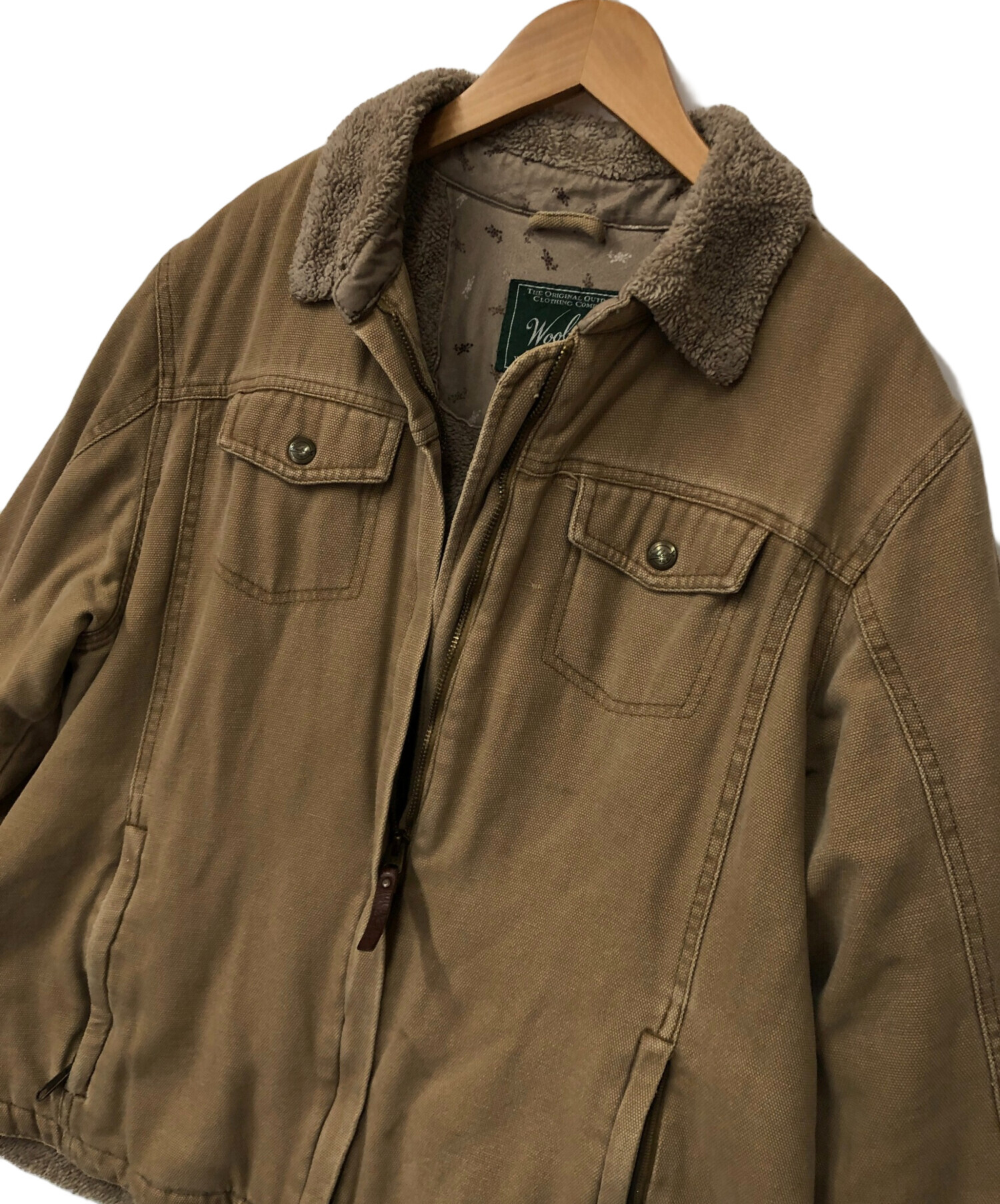 10T7021 WoolRich シャツジャケット ウール ボア 古着 WOOLRICH