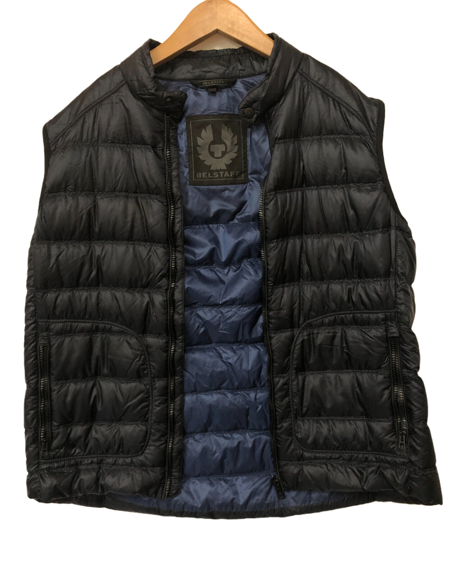 Belstaff ベルスタッフ ダウンジャケット/ダウンベスト レディース 【古着】【中古】 中古・古着通販】BELSTAFF (ベルスタッフ) ダウンベスト ネイビー