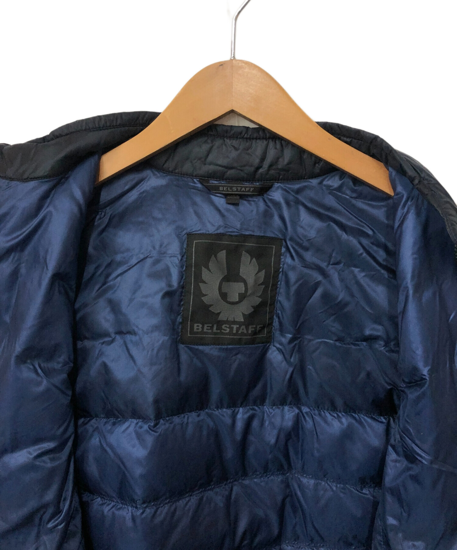 中古・古着通販】BELSTAFF (ベルスタッフ) ダウンベスト ネイビー 