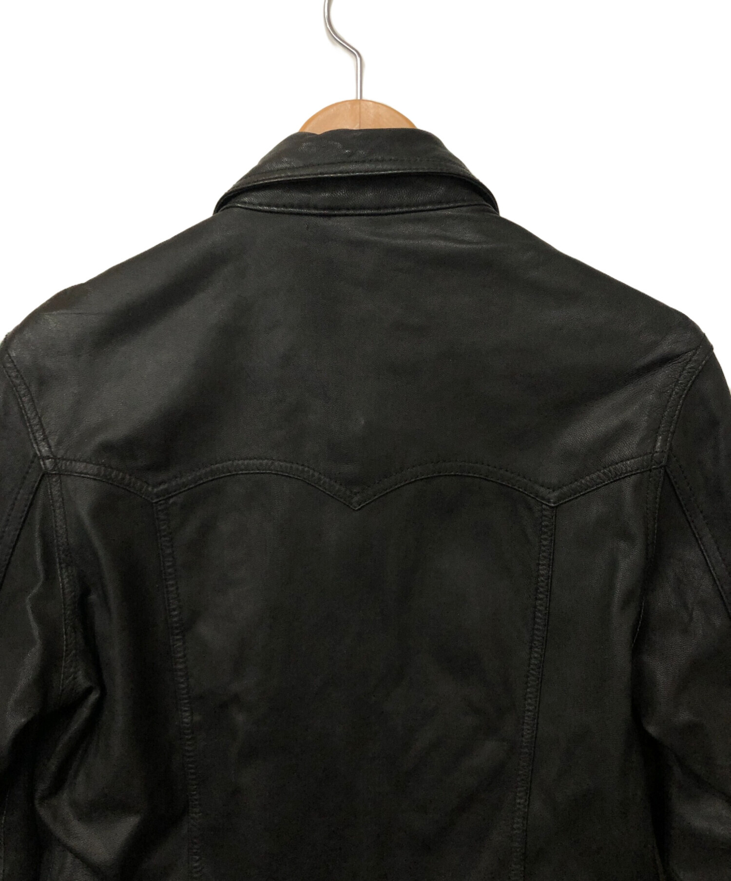 中古・古着通販】collars (カラーズ) レザージャケット ブラック