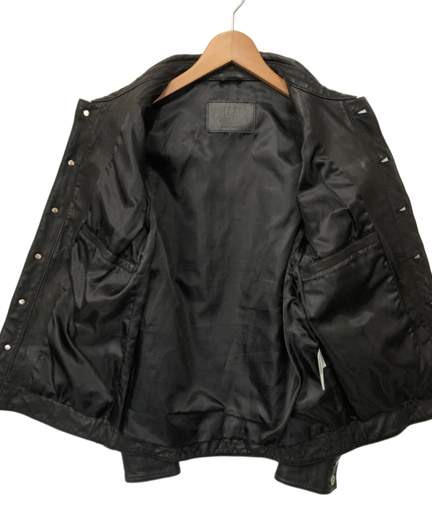 中古・古着通販】collars (カラーズ) レザージャケット ブラック