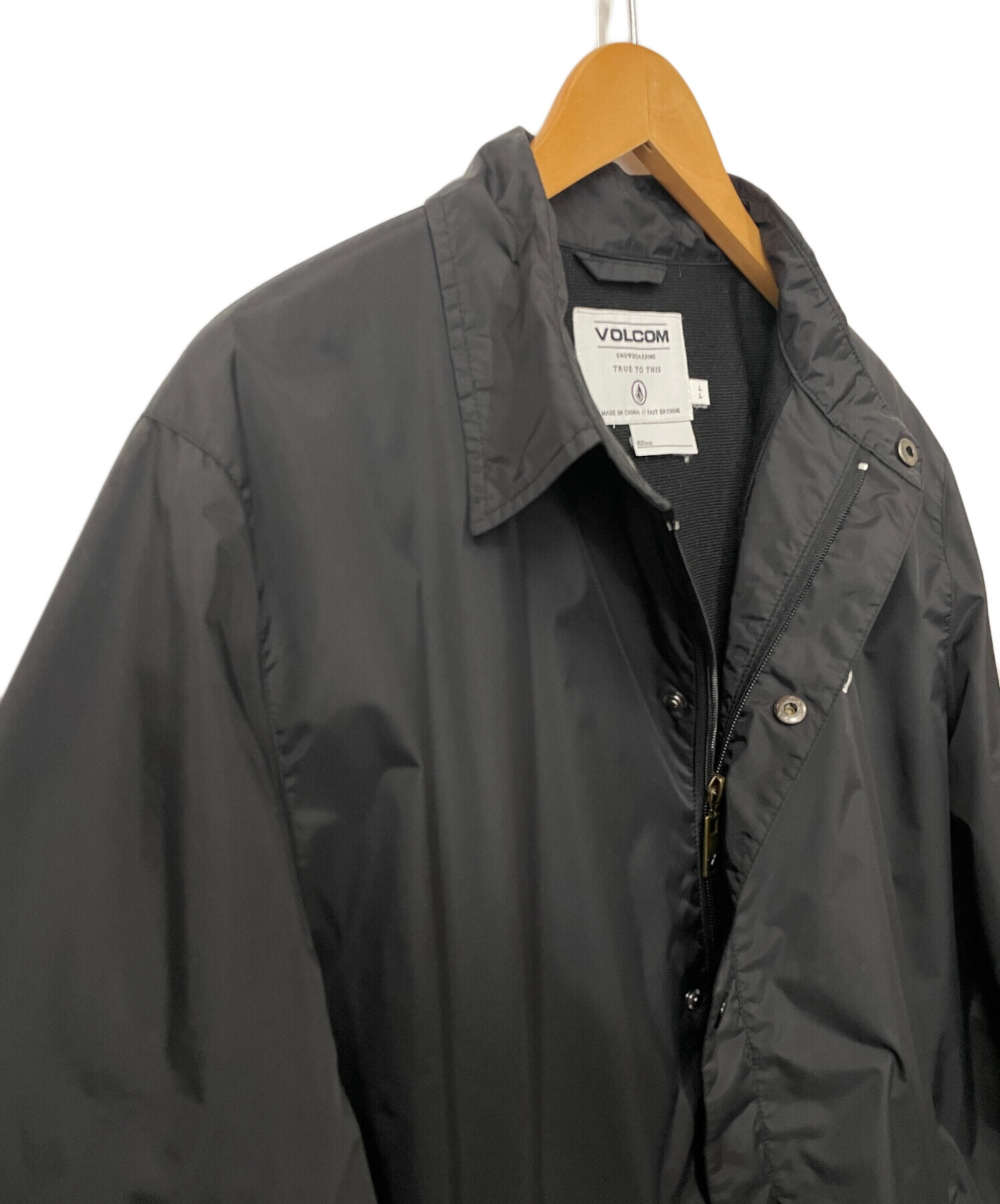 中古・古着通販】VOLCOM (ボルコム) コーチジャケット ブラック サイズ 