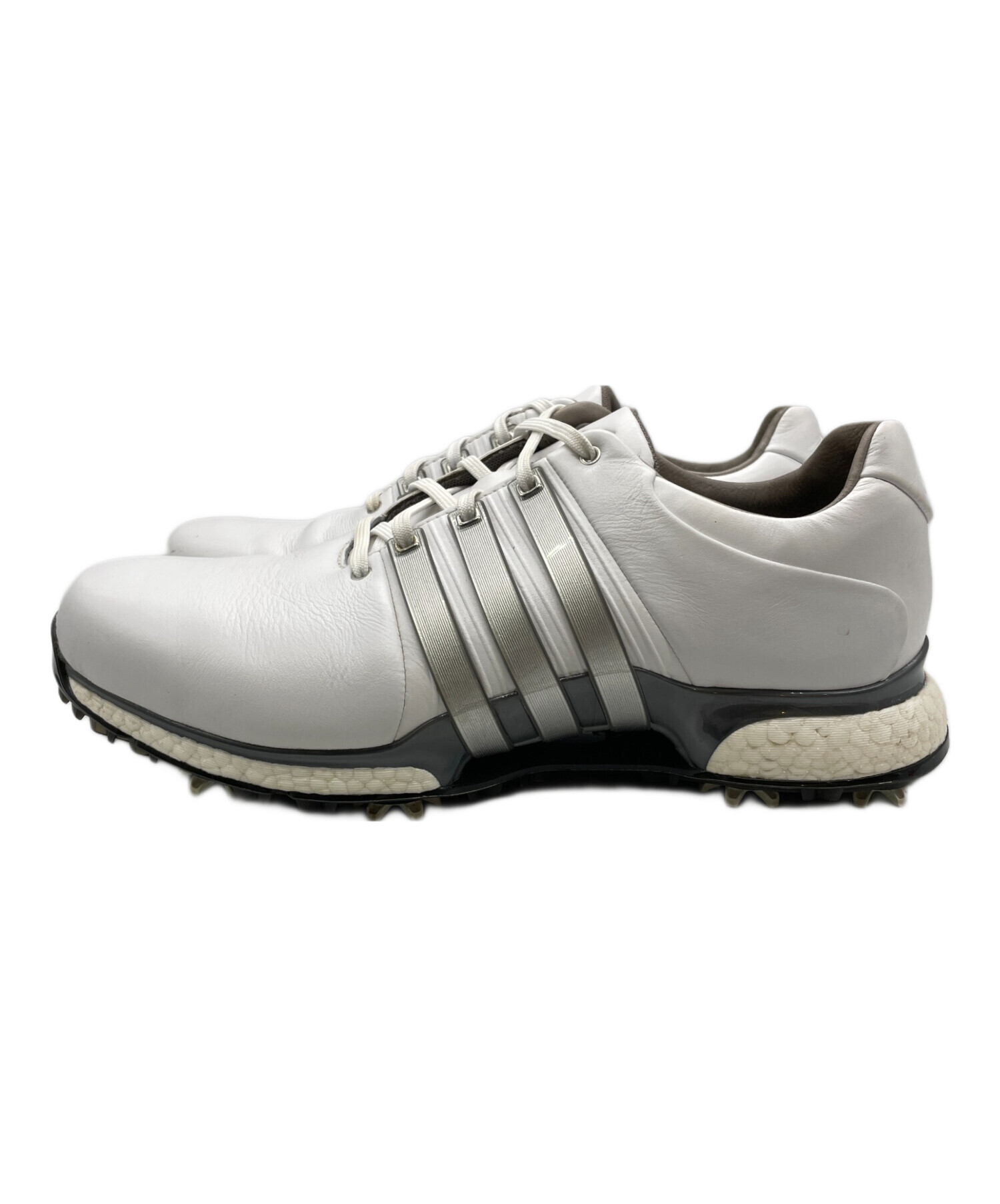 adidas ゴルフシューズ ホワイト 22cm 中古 アディダスゴルフ adidas GOLF ゴルフシューズ 22cm ホワイト