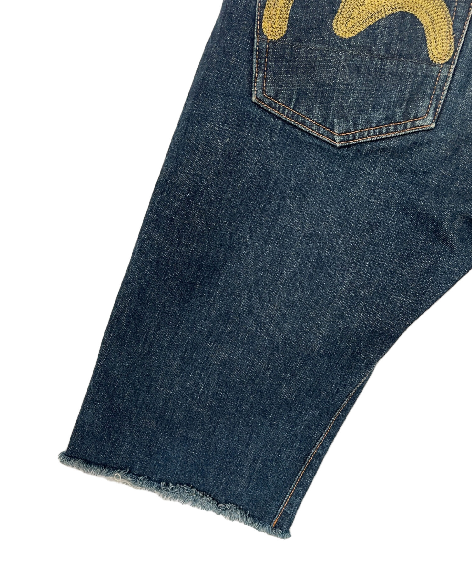 中古・古着通販】EVISU (エビス) デニムハーフパンツ ブルー サイズ