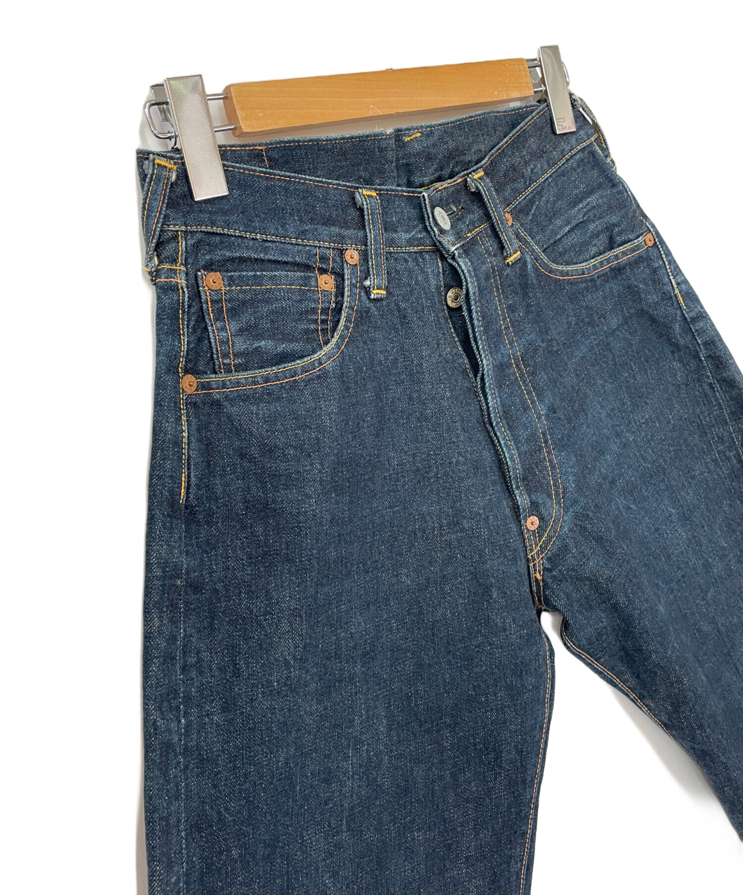 中古・古着通販】EVISU (エビス) デニムハーフパンツ ブルー サイズ