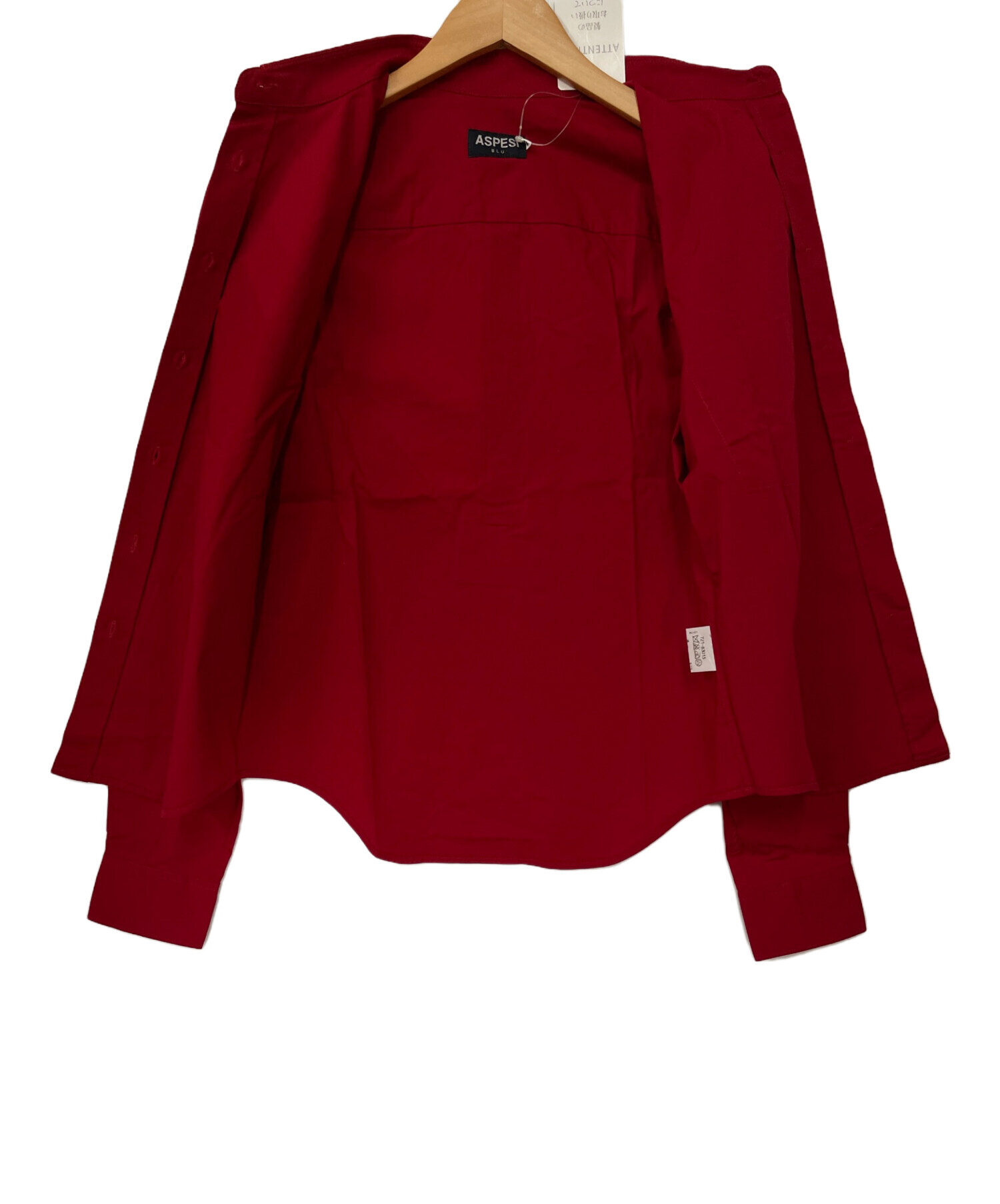 中古・古着通販】ASPESI (アスペジ) シャツ レッド サイズ:SIZE 42 未 