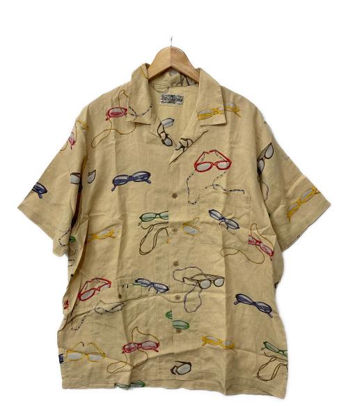 【希少】PAPAS  FIAT500 アロハシャツ M 希少】PAPAS FIAT500 アロハシャツ M 希少】PAPAS ISLAND