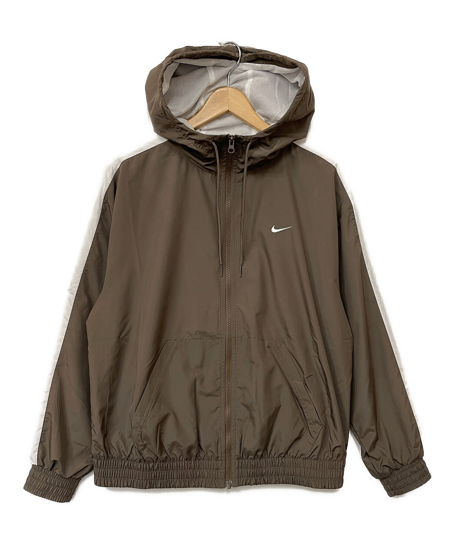 中古・古着通販】NIKE (ナイキ) ナイロンパーカー ブラウン サイズ:L 