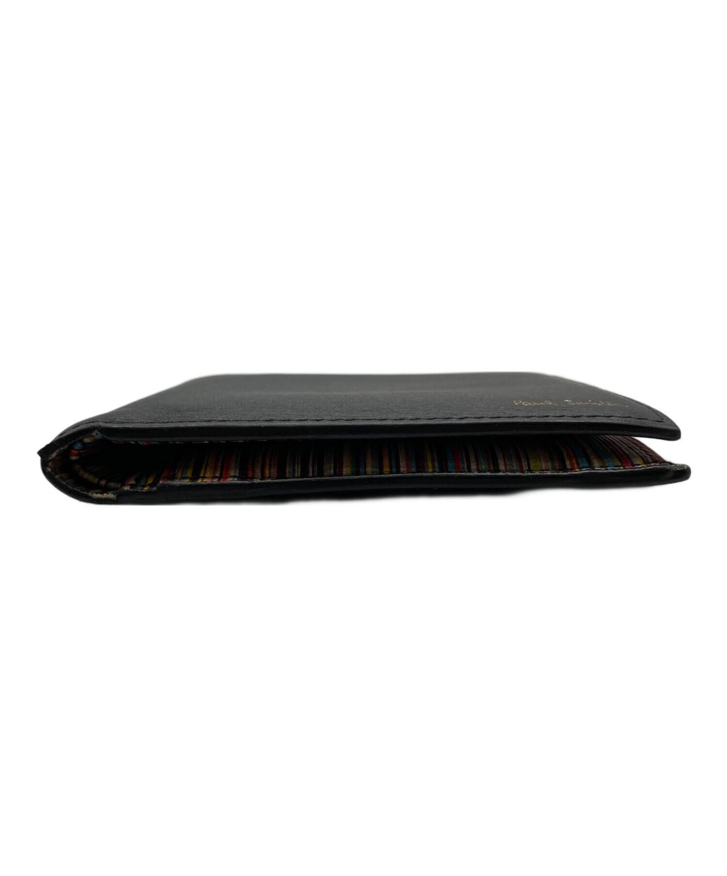 中古・古着通販】PAUL SMITH (ポールスミス) 2つ折り財布 ブラック