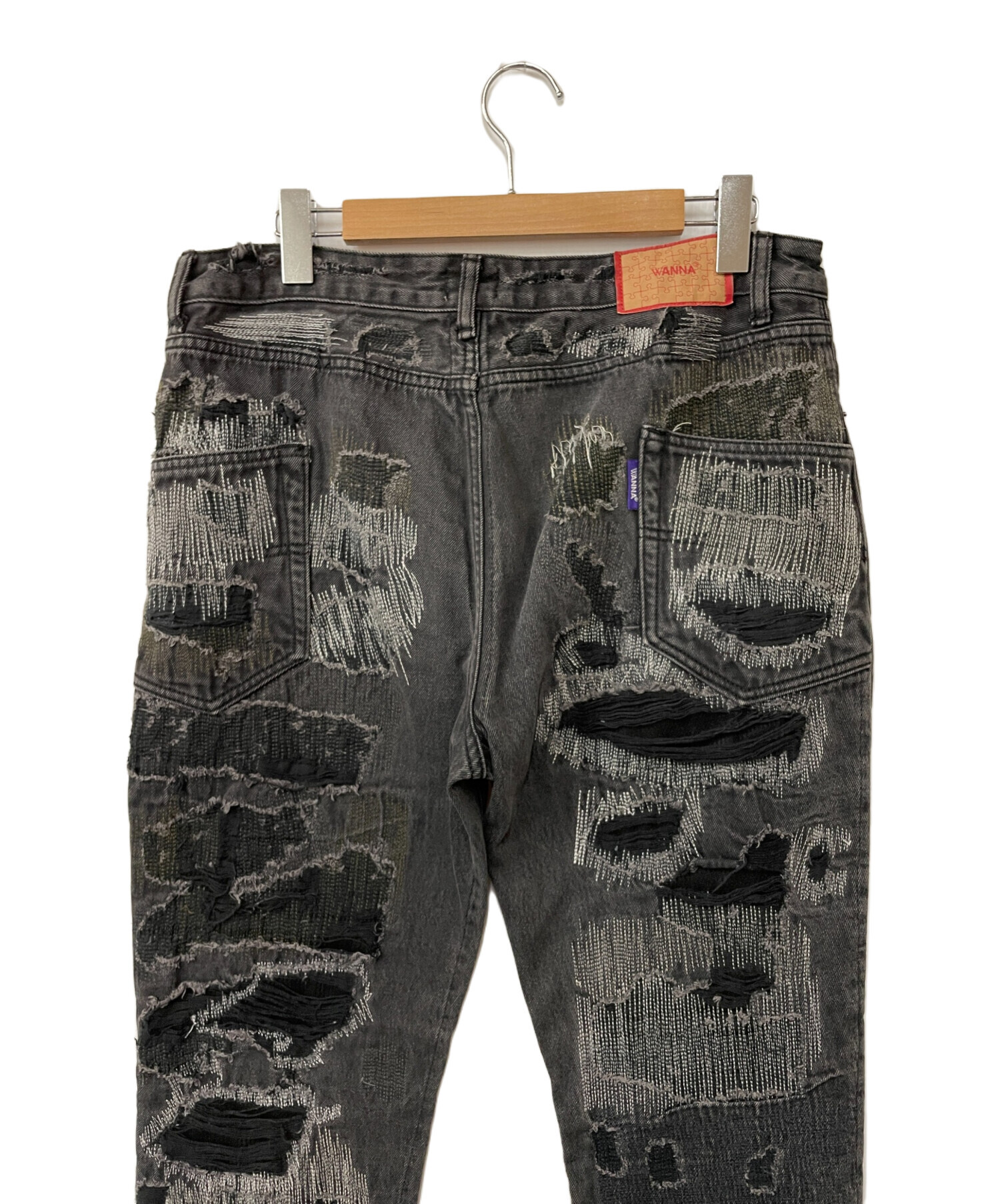 WANNA ワナL.F.S.E55 Distressed JEANSデニムパンツ L.F.S.E 55