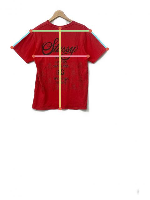 中古・古着通販】stussy (ステューシー) プリントTシャツ レッド