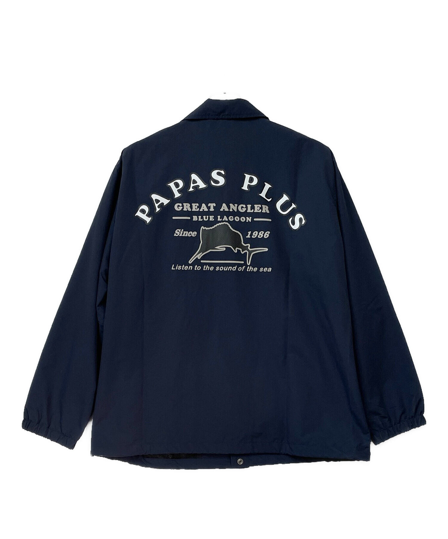 PAPAS PLUS GOLF フルジップトラックジャケット（NAVY／S） 中古・古着通販】PAPAS PLUS (パパスプラス) ゴルフウェア(トップス