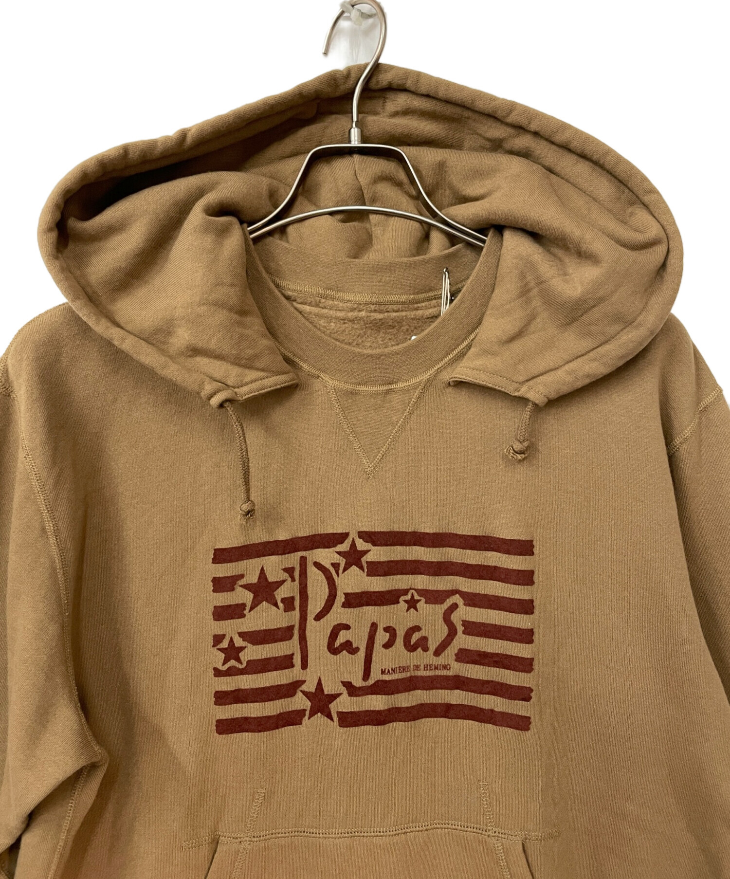 中古・古着通販】PAPAS (パパス) プルオーバーパーカー カーキ サイズ