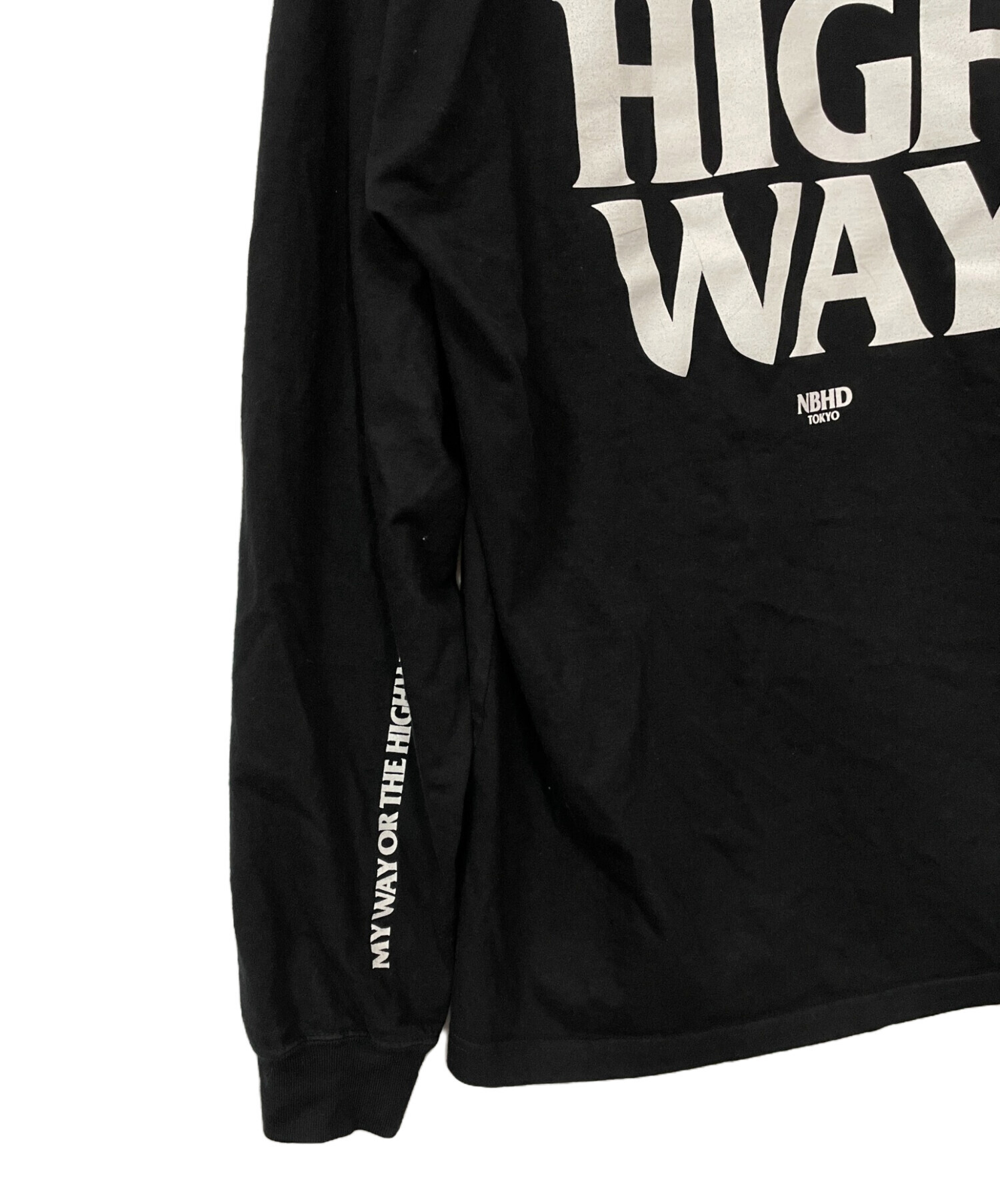 中古・古着通販】NEIGHBORHOOD (ネイバーフッド) 長袖Tシャツ ブラック