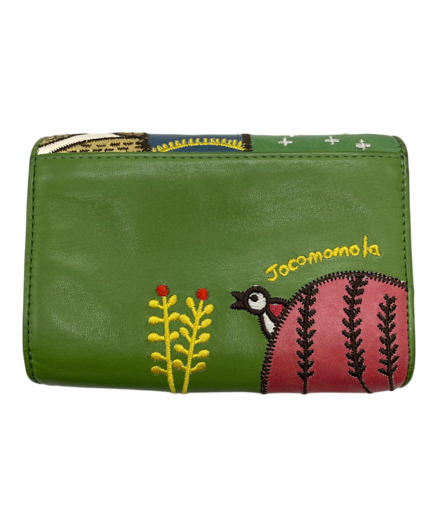 中古・古着通販】Jocomomola (ホコモモラ) 2つ折り財布 グリーン