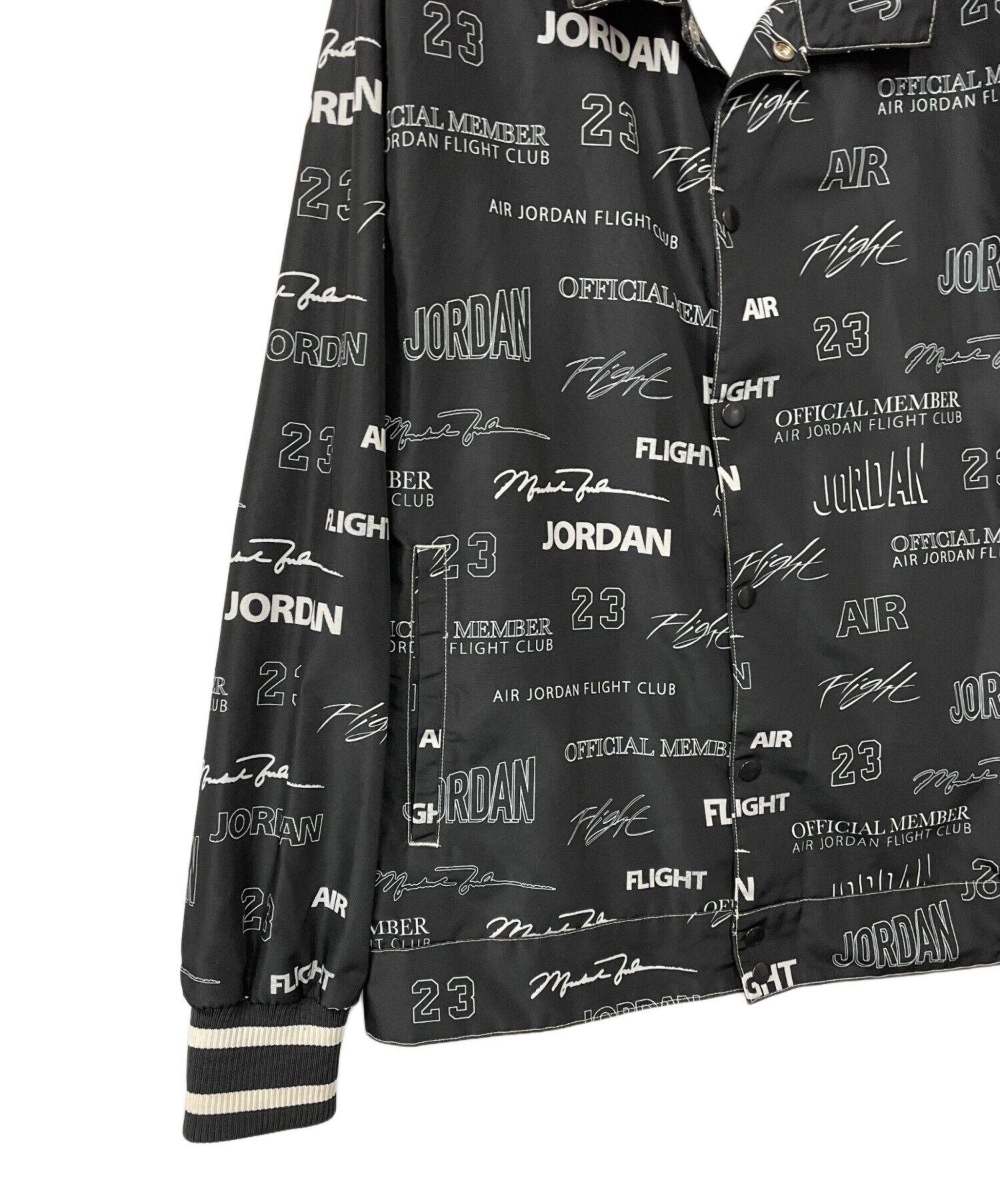 中古・古着通販】JORDAN (ジョーダン) ナイロンジャケット ブラック 