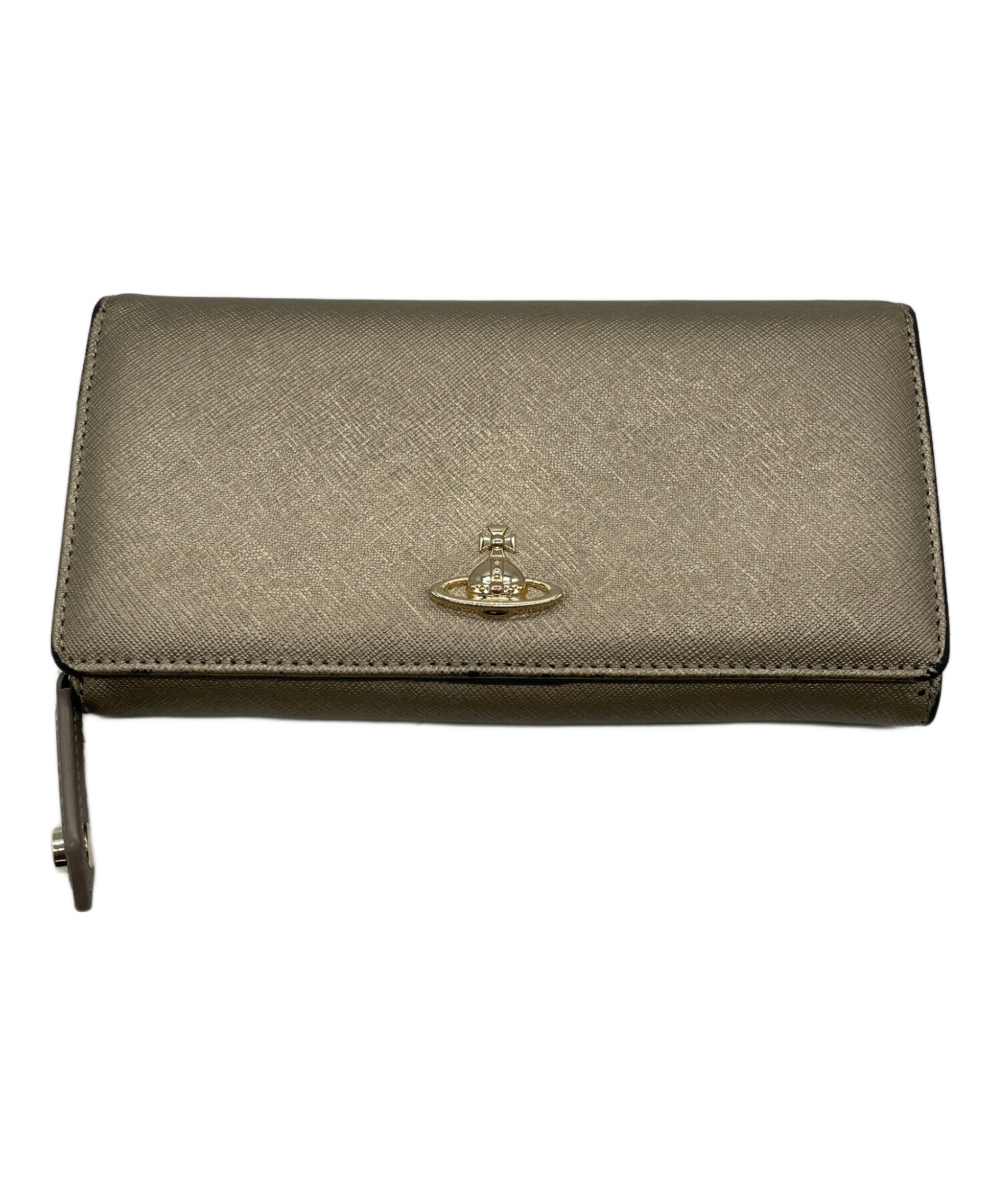 Vivienne Westwood 長財布 ゴールド レザー 未使用 中古・古着通販】Vivienne Westwood (ヴィヴィアンウエストウッド) 長