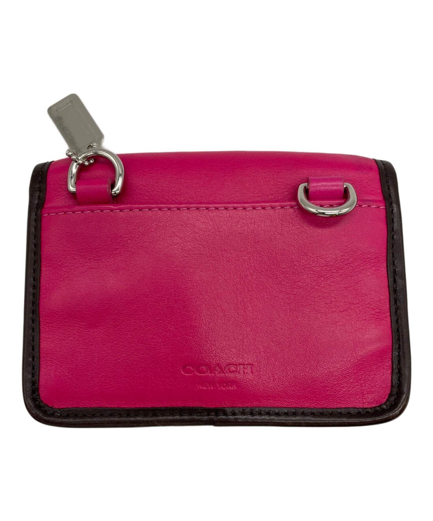 中古・古着通販】COACH (コーチ) ショルダーポーチ ピンク｜ブランド