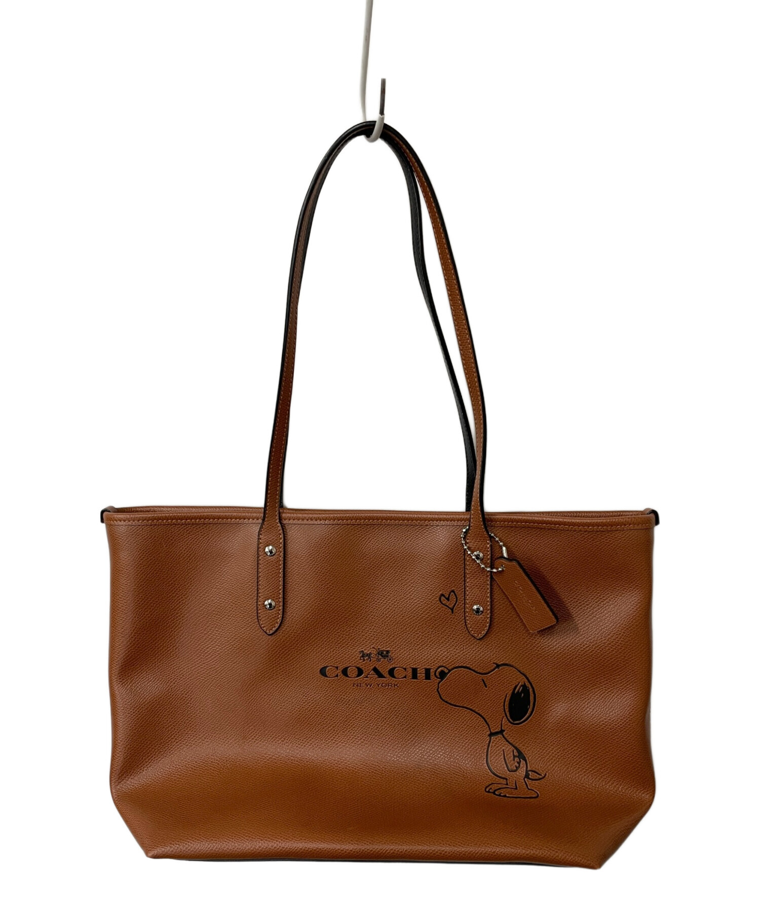 COACH×PEANUTS コーチ ピーナッツ F37273 SNOOPY CITY ZIP TOTE コラボ 