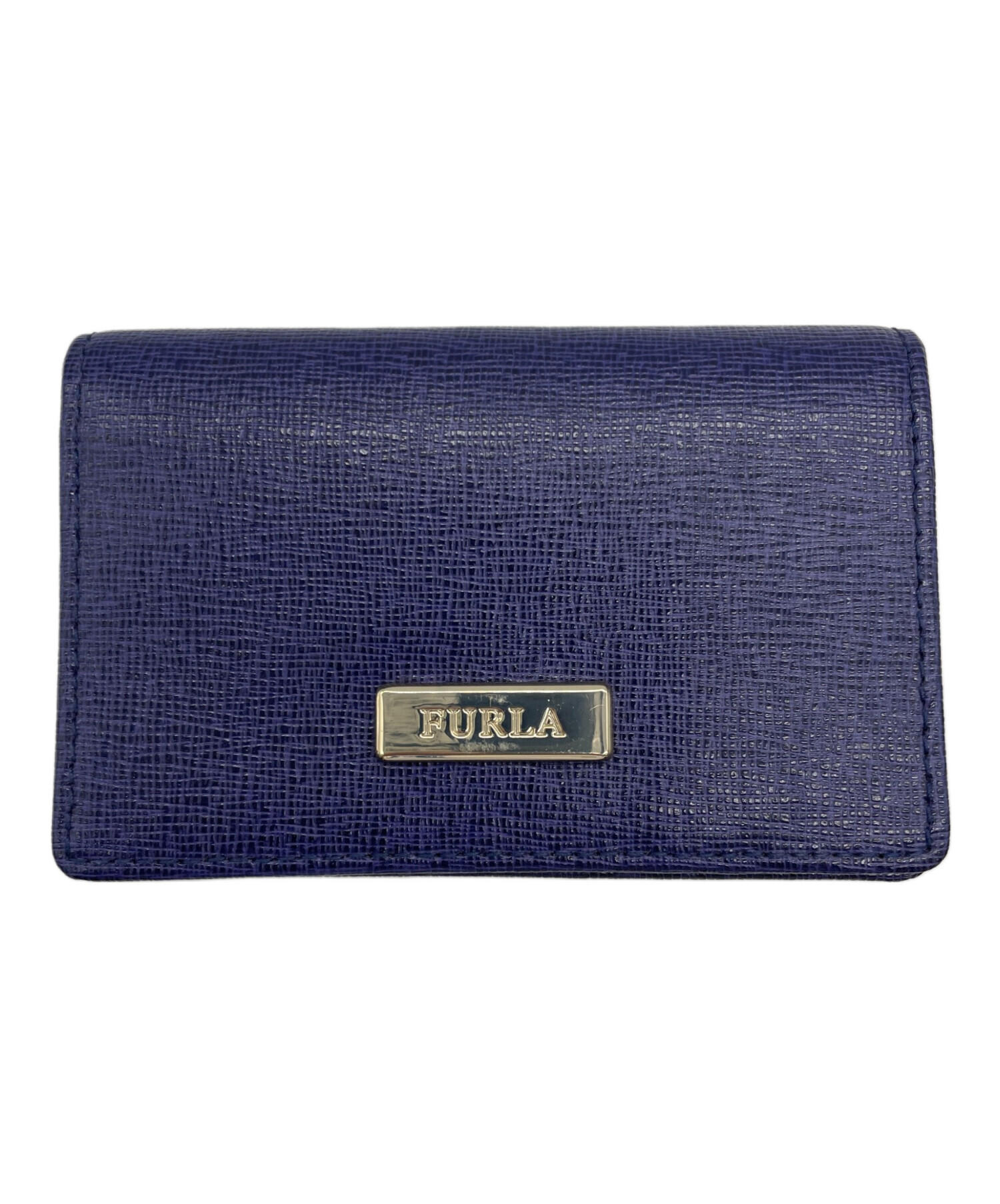 中古・古着通販】FURLA (フルラ) 名刺入れ ネイビー｜ブランド・古着