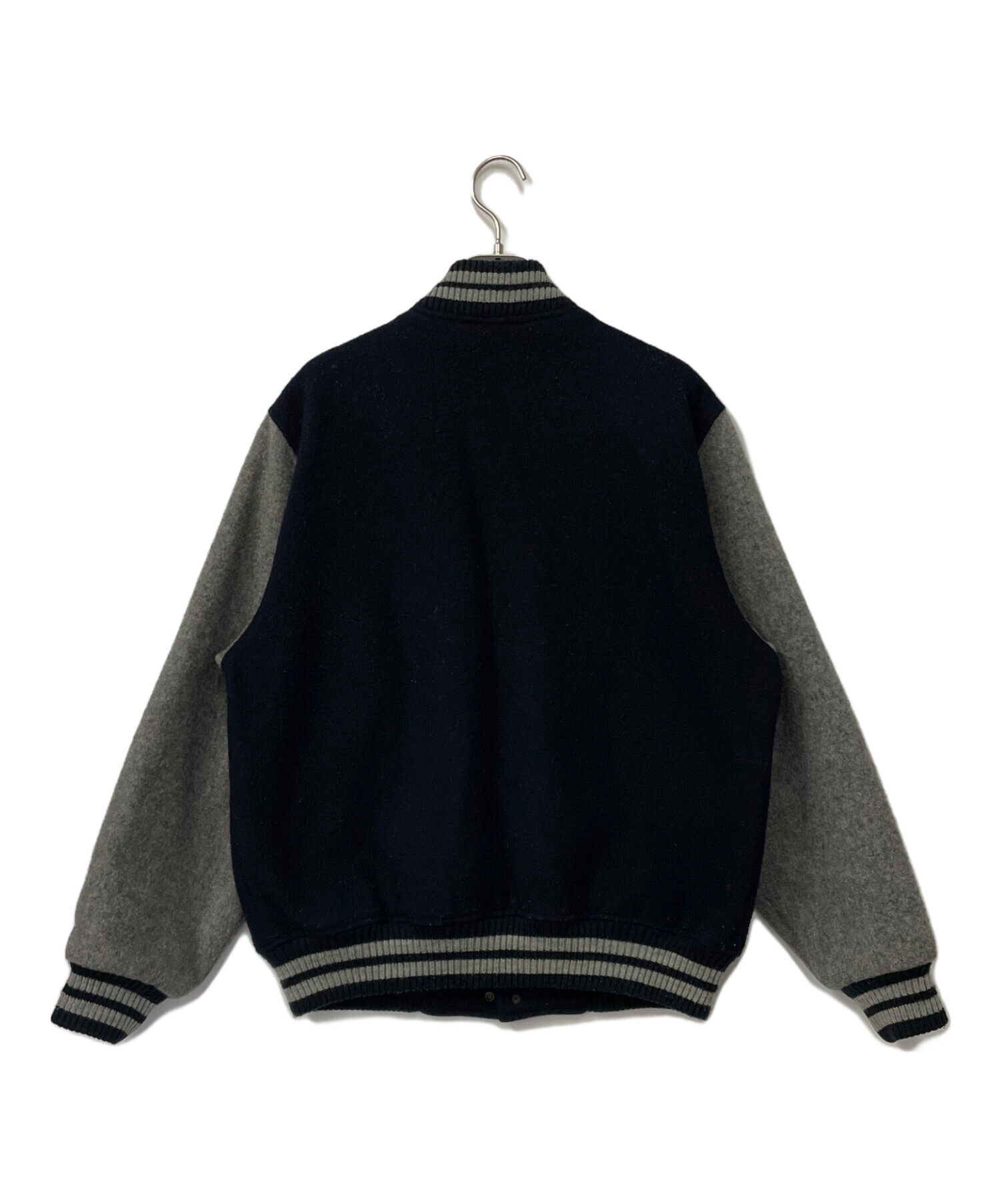 中古・古着通販】McGREGOR (マクレガー) スタジャン ネイビー×グレー