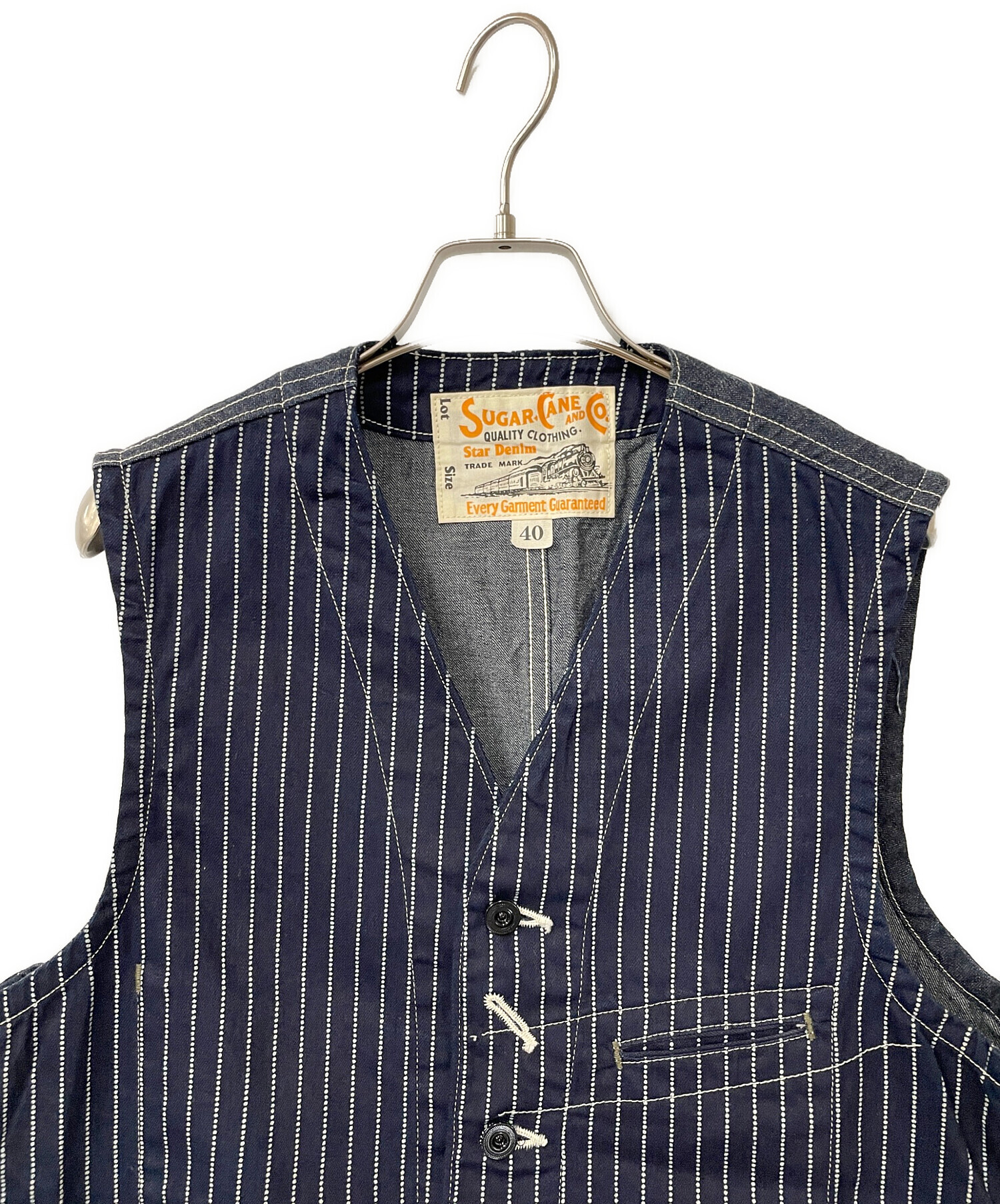 中古・古着通販】SUGAR CANE (シュガーケーン) ベスト インディゴ