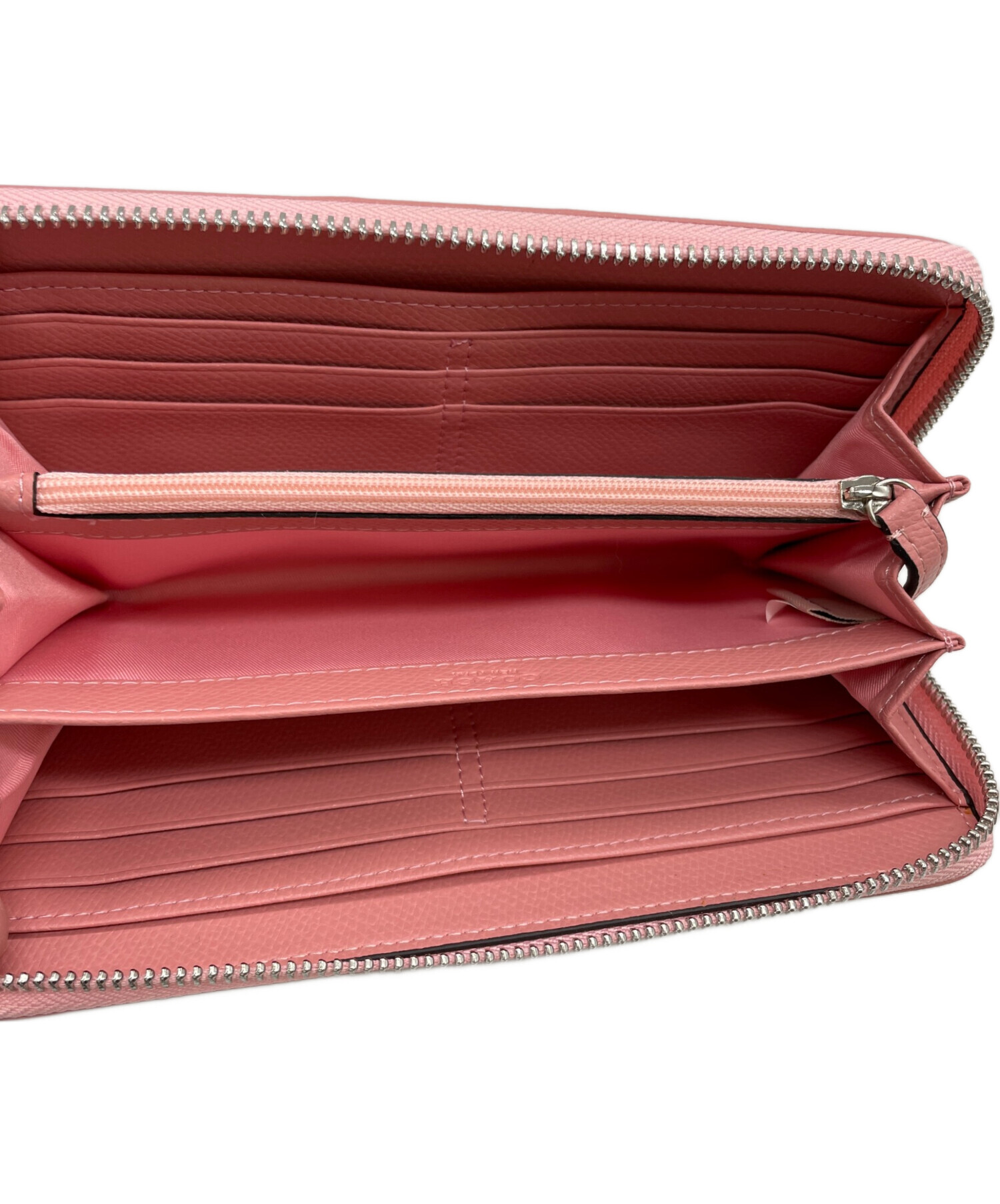 中古・古着通販】COACH (コーチ) 長財布 ピンク×ベージュ｜ブランド