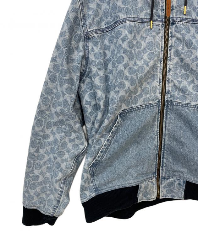 COACHシグネチャーフーデッドデニムジャケット コーチ　値下げ可 公式】コーチアウトレット | シグネチャー デニム フーデッド ジップ