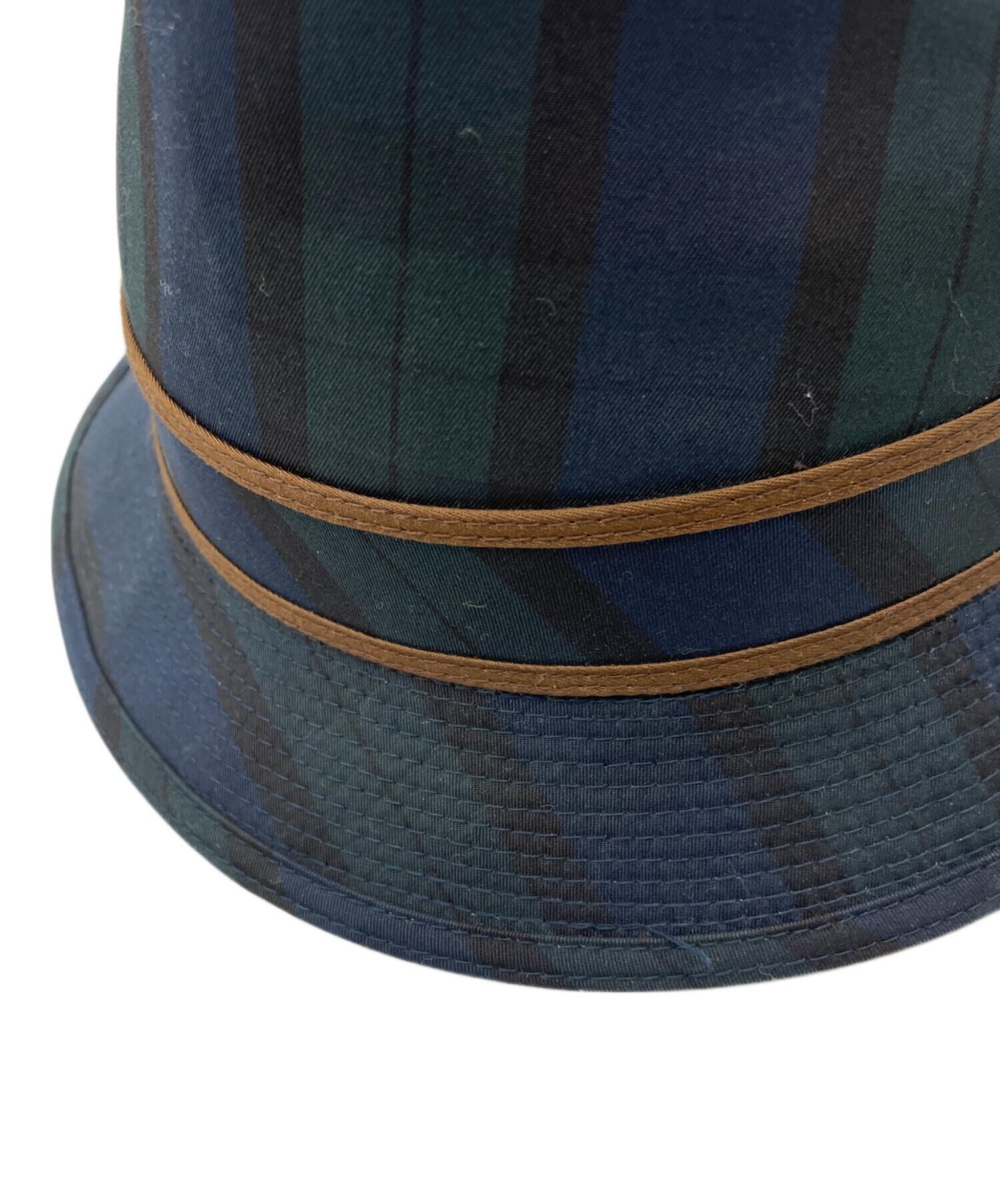 Borsalino ボルサリーノ ハット タータンチェック ブルー Borsalino ボルサリーノ ハット タータンチェック ブルー