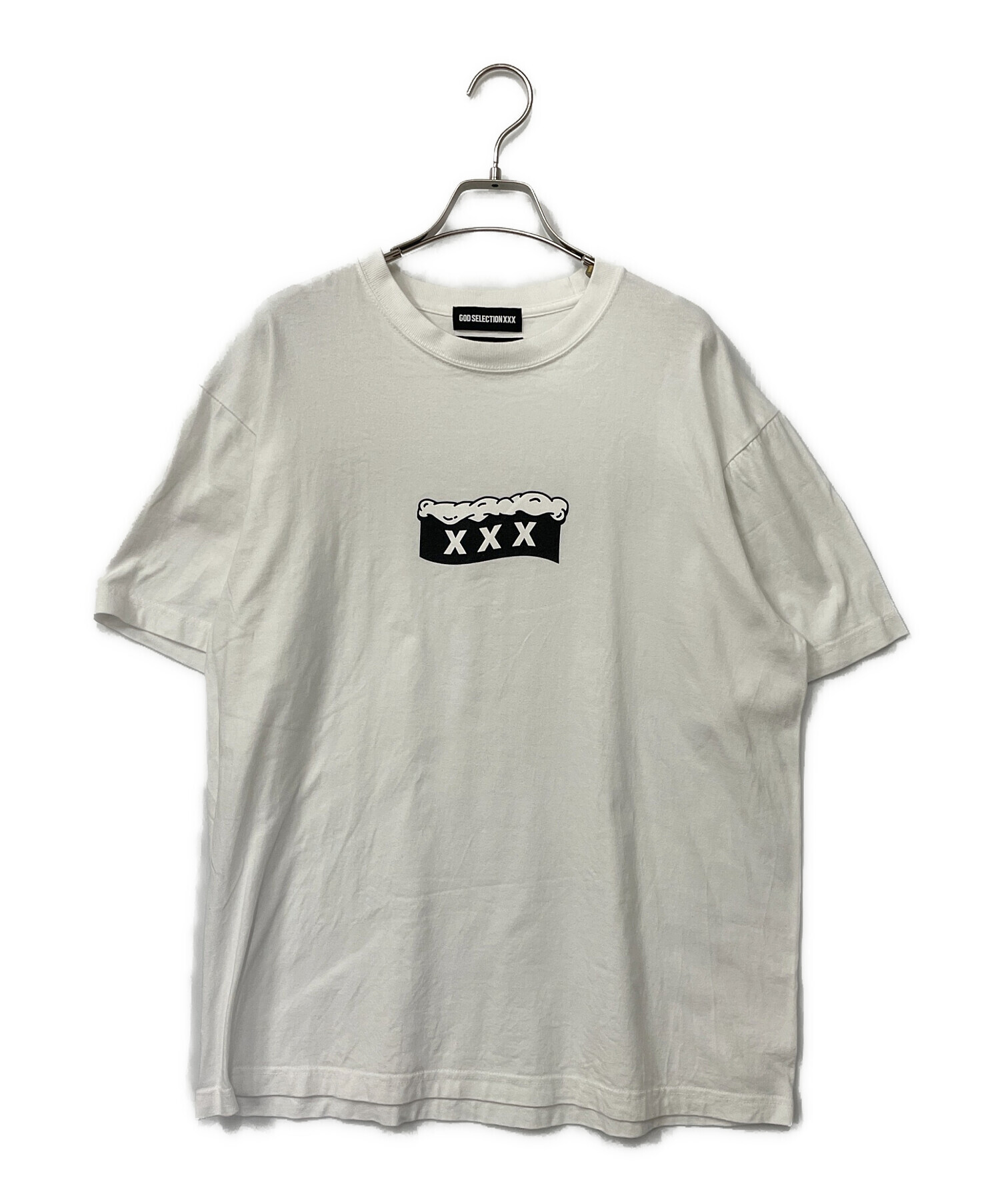 GOD SELECTION XXX ゴッド・セレクション・トリプルエックス Tシャツ サイズ:XL / 24SS ツーフェイスマスク グラフィック ヘビー ポケット Tシャツ / ホワイト 白 / トップス カットソー 半袖【メンズ】【中古】【新品同様】【K4492】 中古・古着通販】GOD SELECTION XXX (ゴッドセレクショントリプル