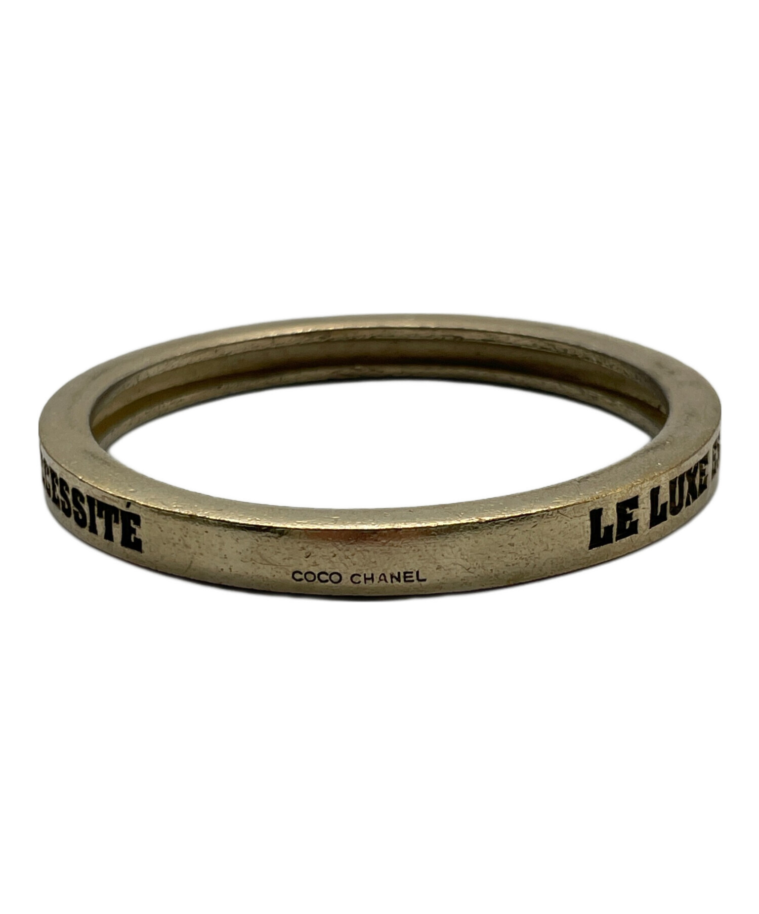 中古・古着通販】CHANEL (シャネル) ハングルブレスレット ゴールド