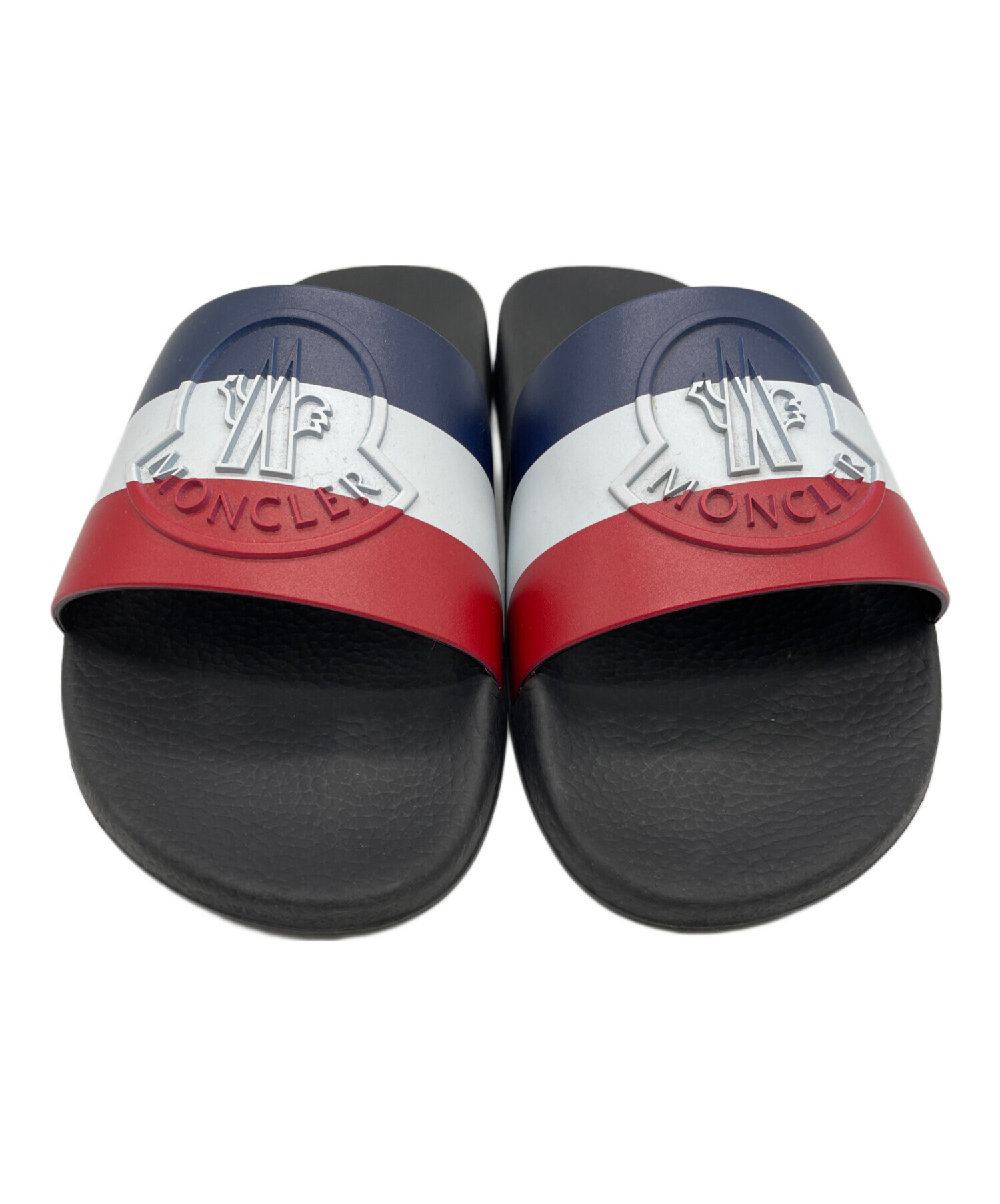 新品未使用MONCLER トリコロール ビーチサンダル 中古・古着通販】MONCLER (モンクレール) ビーチサンダル