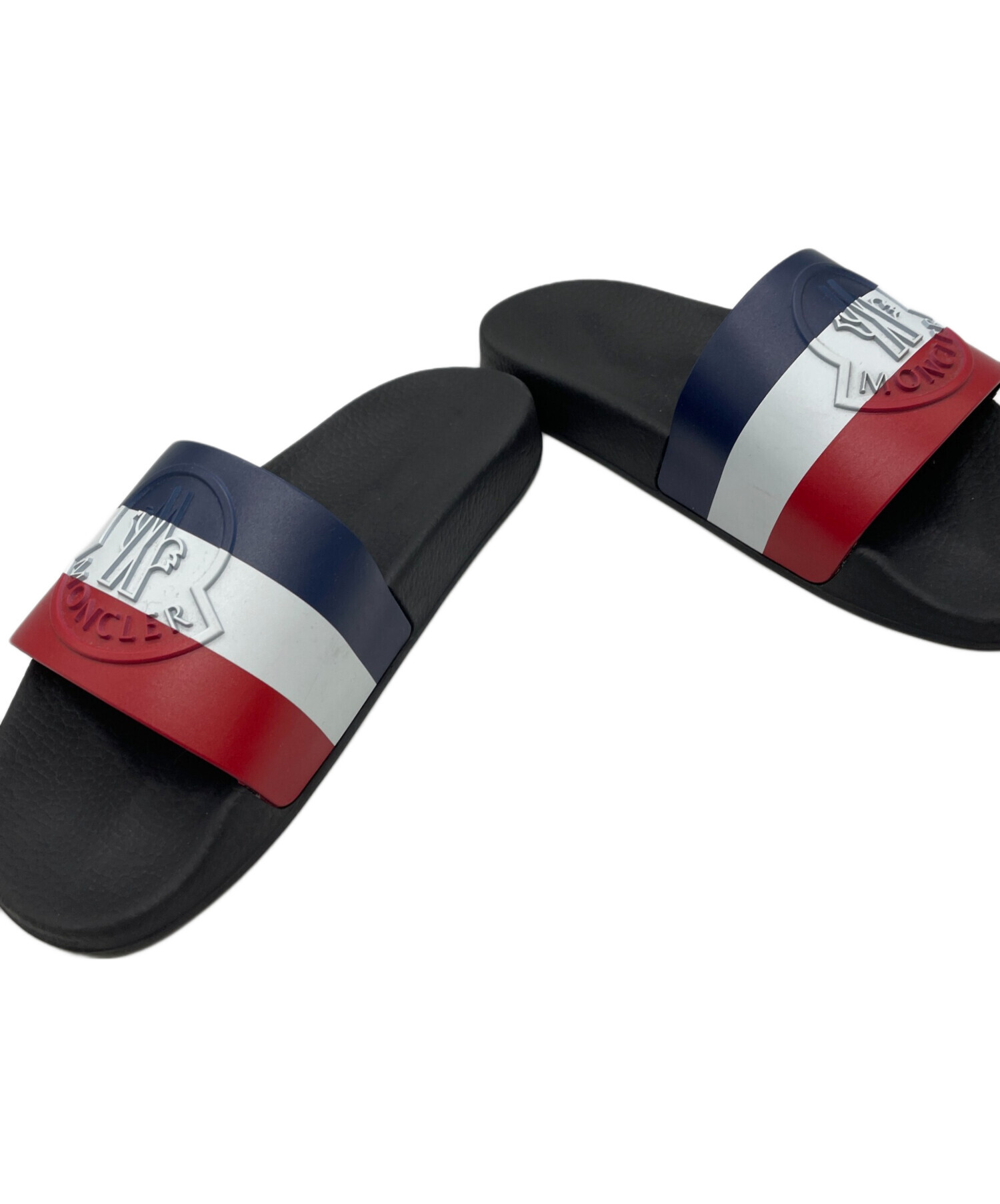 新品未使用MONCLER トリコロール ビーチサンダル 中古・古着通販】MONCLER (モンクレール) ビーチサンダル